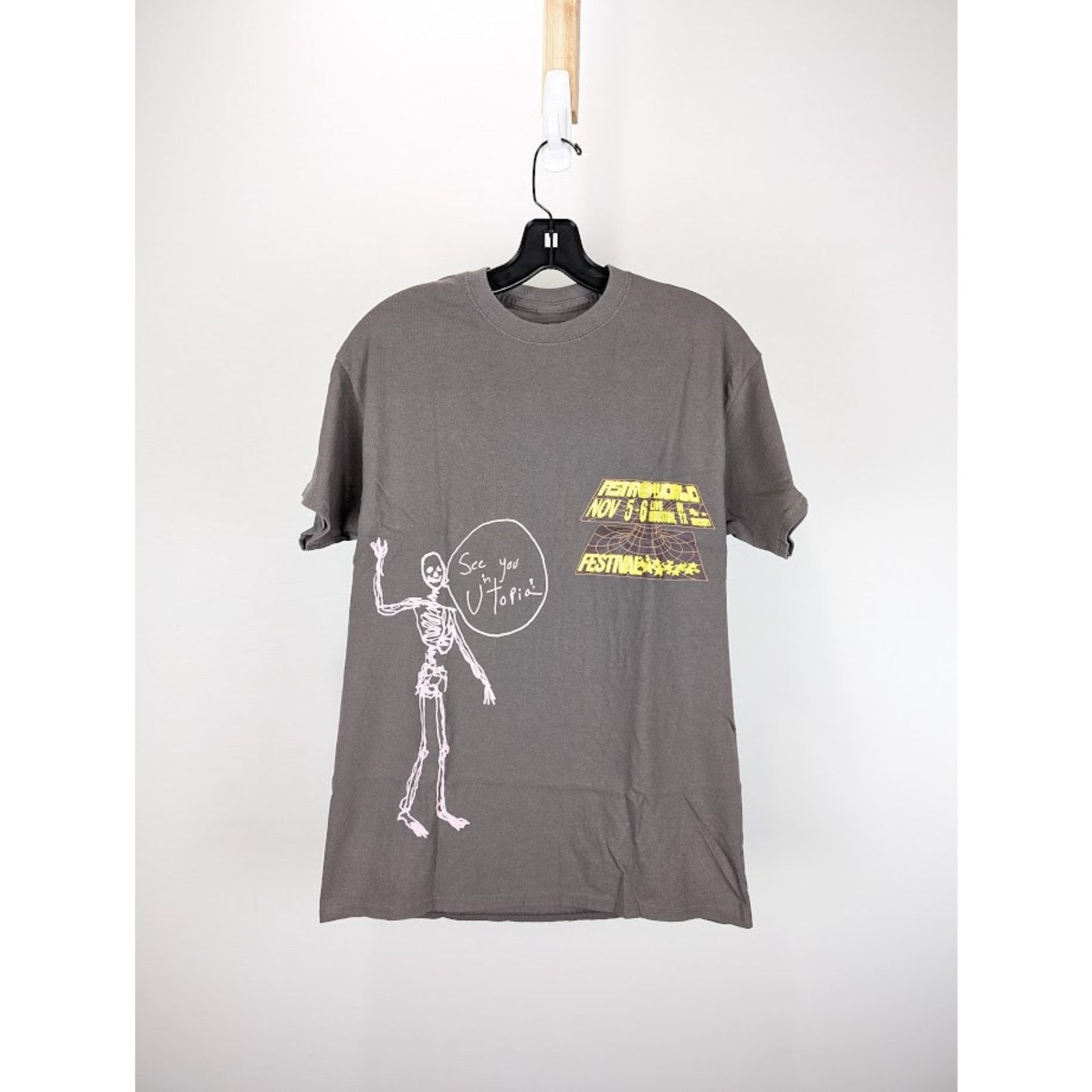 Travis Scott o1rshd1 Astrofest Open Your Eyes Tee Shirt in Grey Size US XXL / EU 58 / 5 - 1 Thumbnail