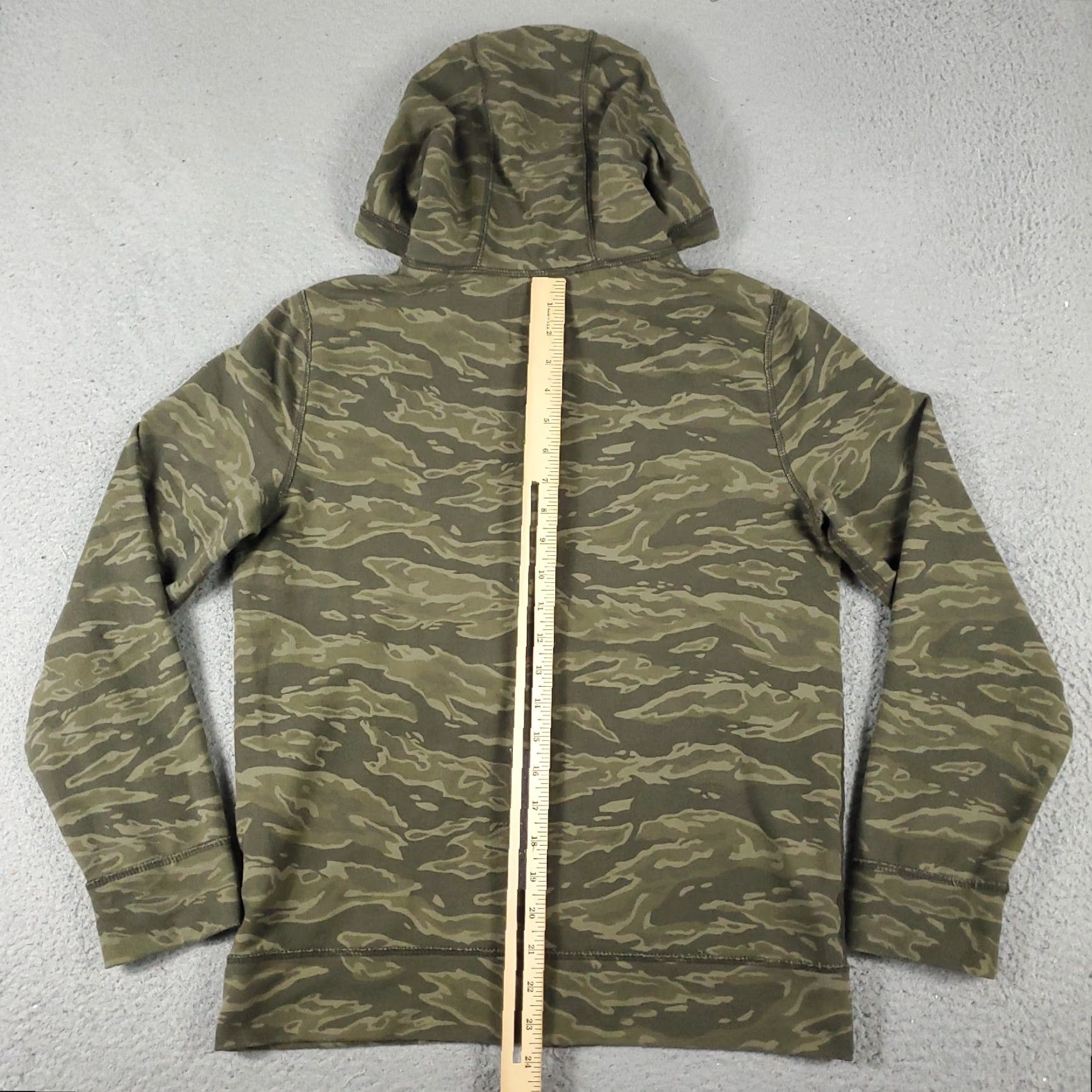 Abercrombie & Fitch Abercrombie & Fitch Camouflage Hoodie Full Zip Men’s XS Beige Cotton Blend Fleece Size US XS / EU 42 / 0 - 6 Thumbnail