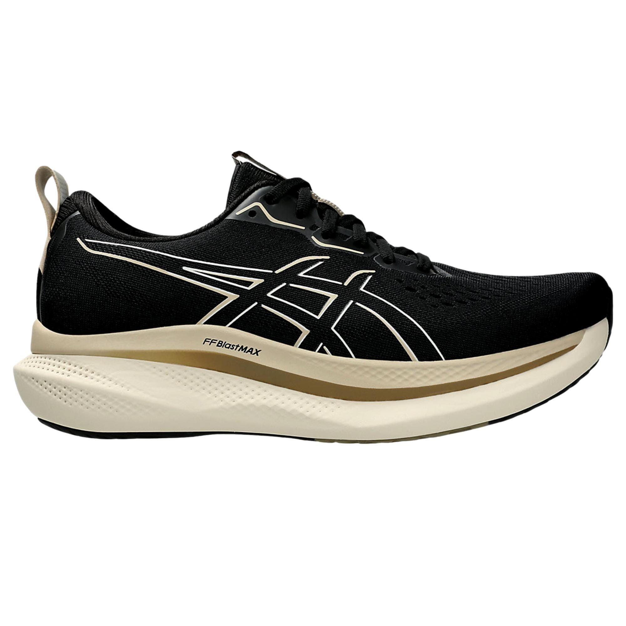 Asics Glideride Max Black / Oatmeal 1011B891-001 Size US 9 / EU 42 - 1 Thumbnail