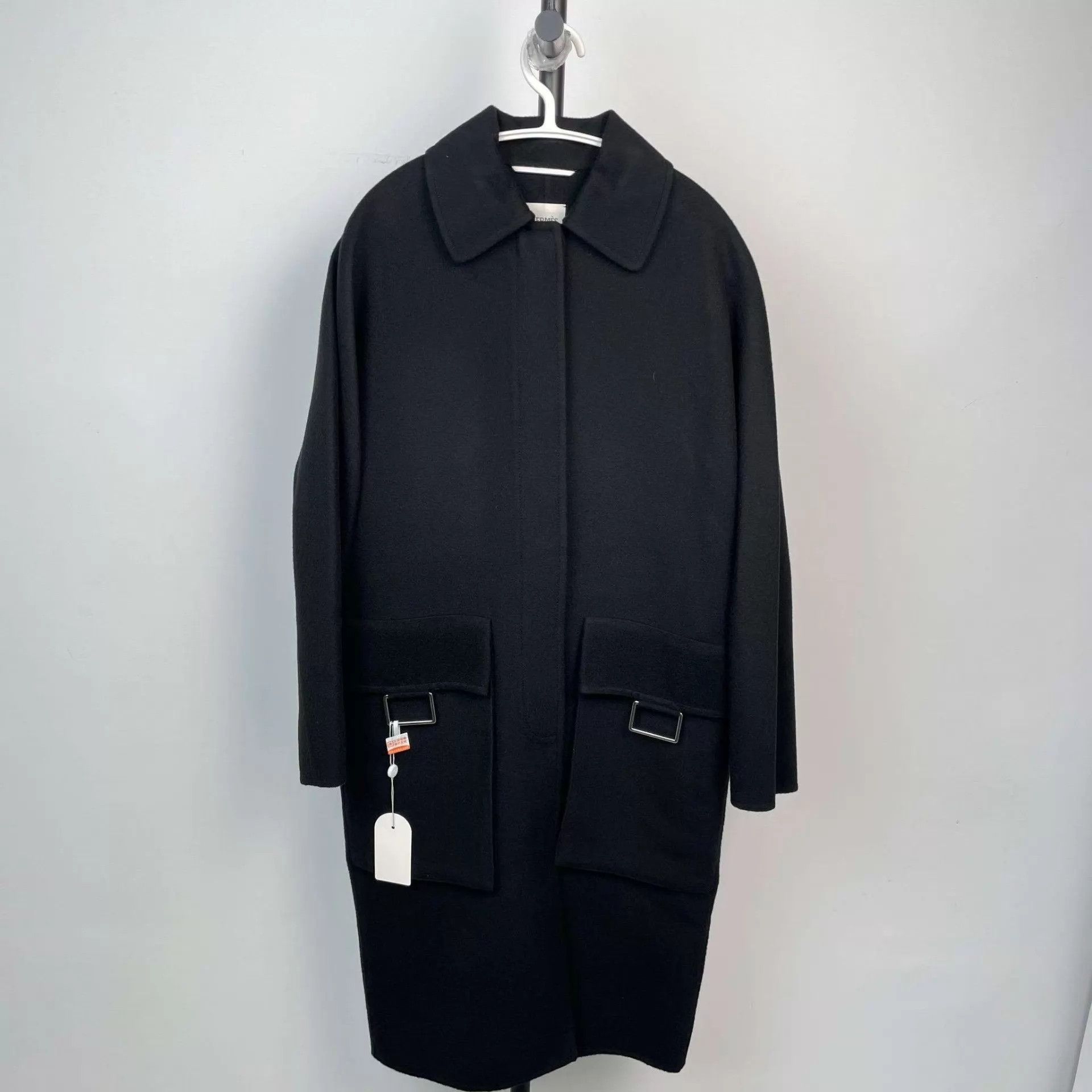 Hermes Hermès Overcoat Black 34 95 New Size XS / US 0-2 / IT 36-38 - 1 Thumbnail