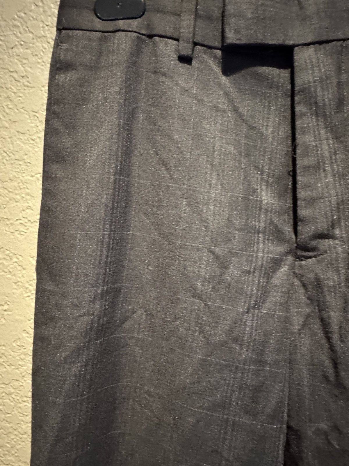 Vintage Plaid Black Slacks Dress Pants Size US 29 - 2 Thumbnail