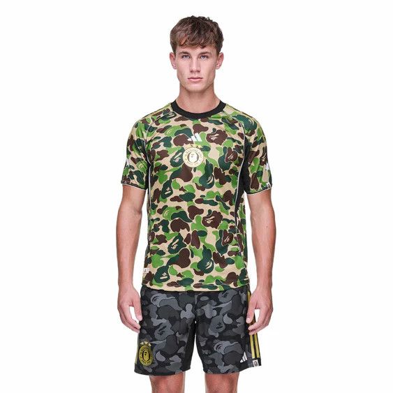 Adidas × Bape o1mle0526 Football Jersey Short Sleeve T-Shirt in Multicolor Size US L / EU 52-54 / 3 - 2 Thumbnail