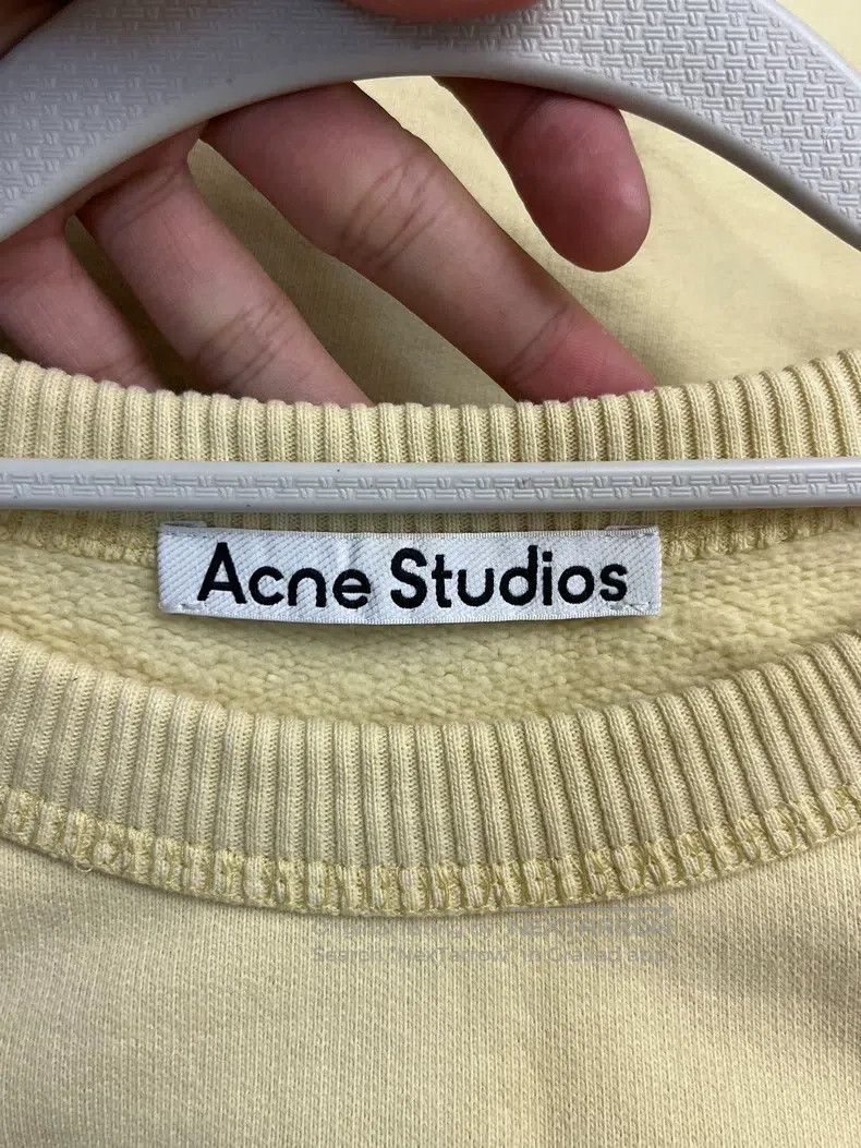 Acne Studios Acne Studios Cotton Round Neck Crew-neck Long-sleeve Sweat Size XS / US 0-2 / IT 36-38 - 3 Thumbnail