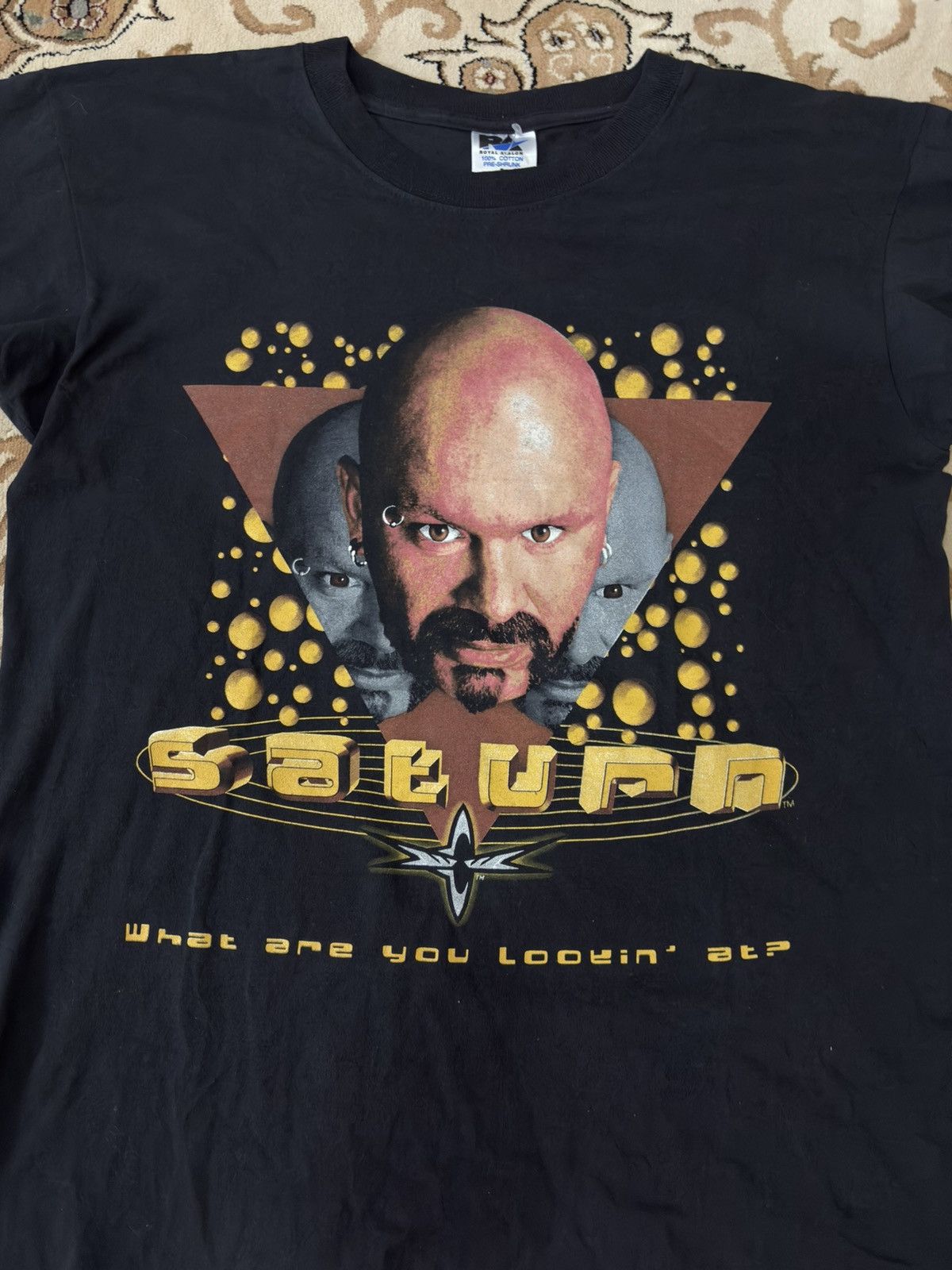 Vintage Vintage 90s Perry Saturn Wrestling WWE WCW T Shirt Size US L / EU 52-54 / 3 - 2 Thumbnail