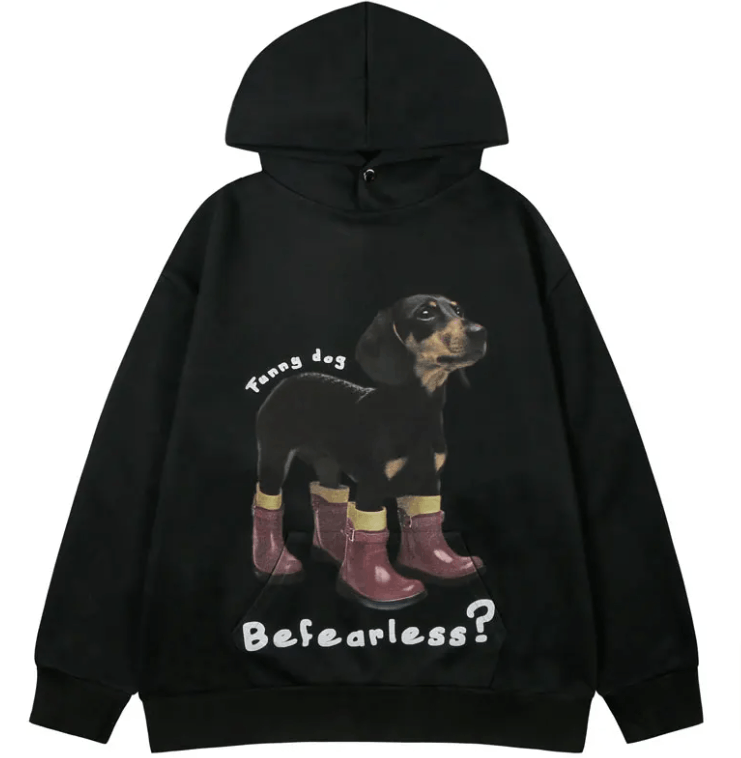 Japanese Brand × Vintage "Fearless-M" Hooded Sweatshirt Size US M / EU 48-50 / 2 - 1 Thumbnail