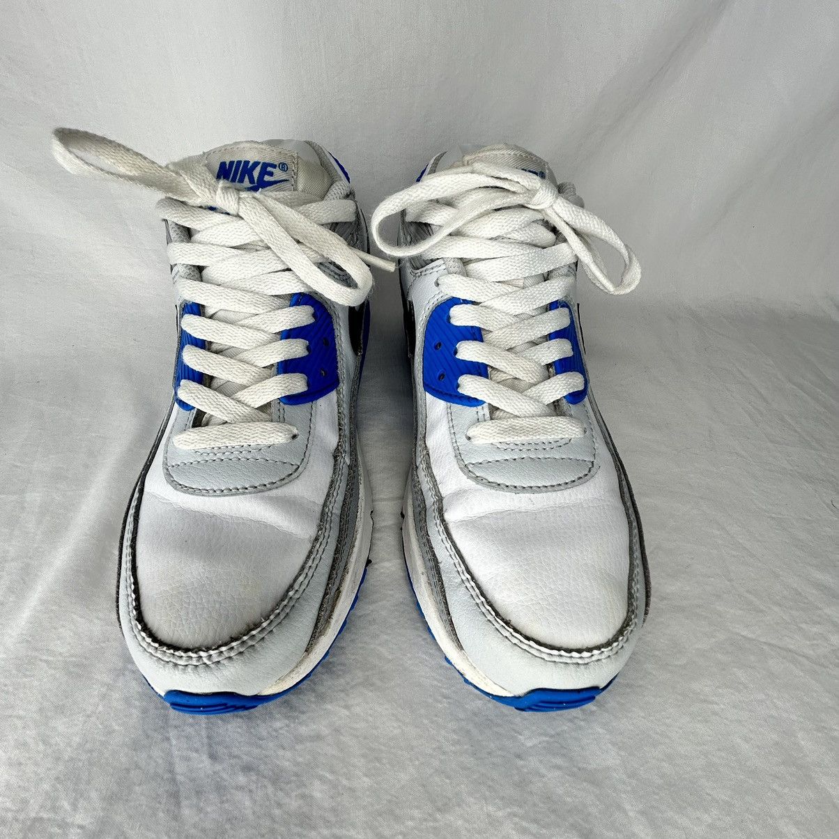 Nike Nike Air Max 90 “Pure Platinum Photo Blue” Size 6Y Size US 6 / EU 39 - 4 Thumbnail