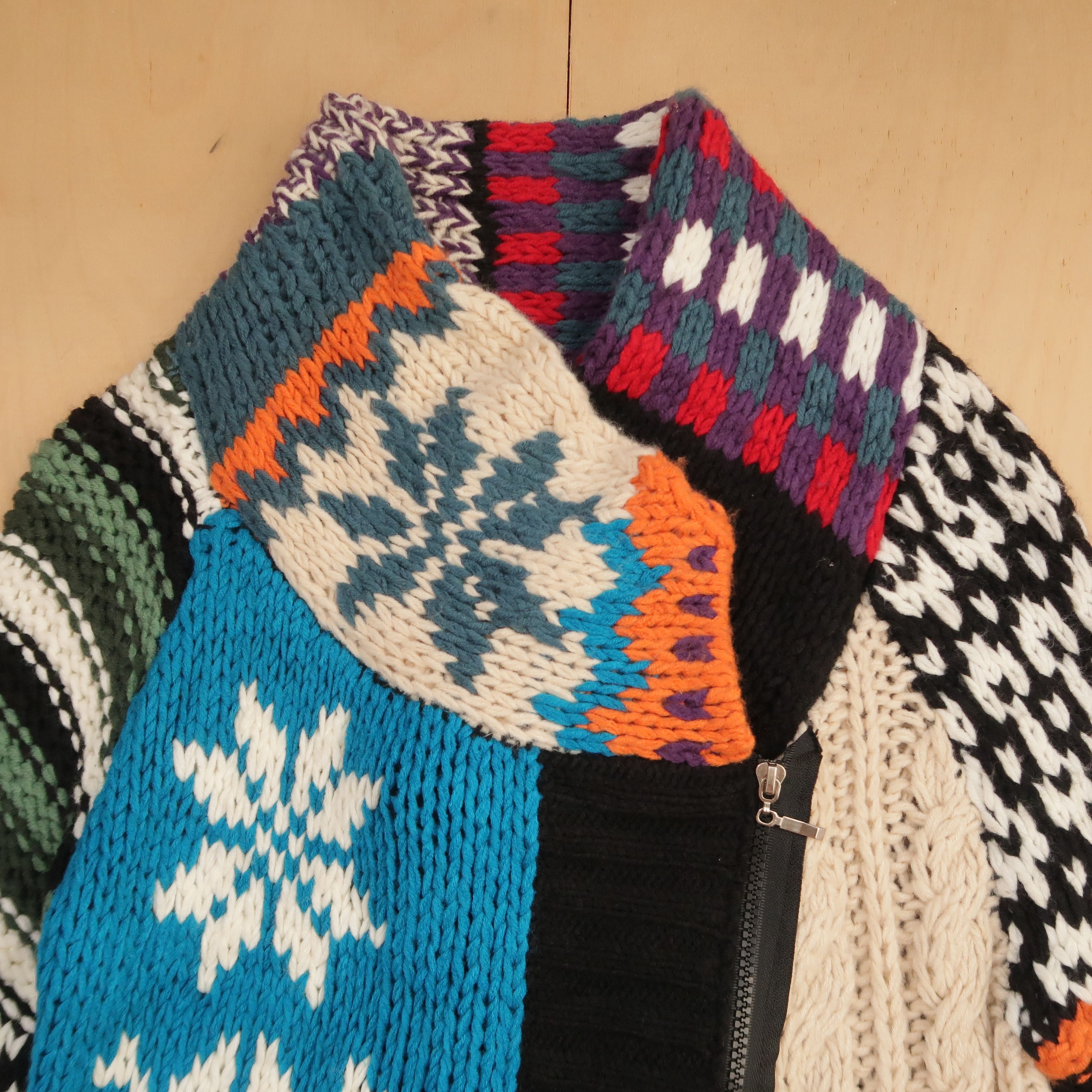Junya Watanabe VTG Koibito Misaki like Junya Watanabe Patchwork Knit Jacket Size US M / EU 48-50 / 2 - 3 Thumbnail