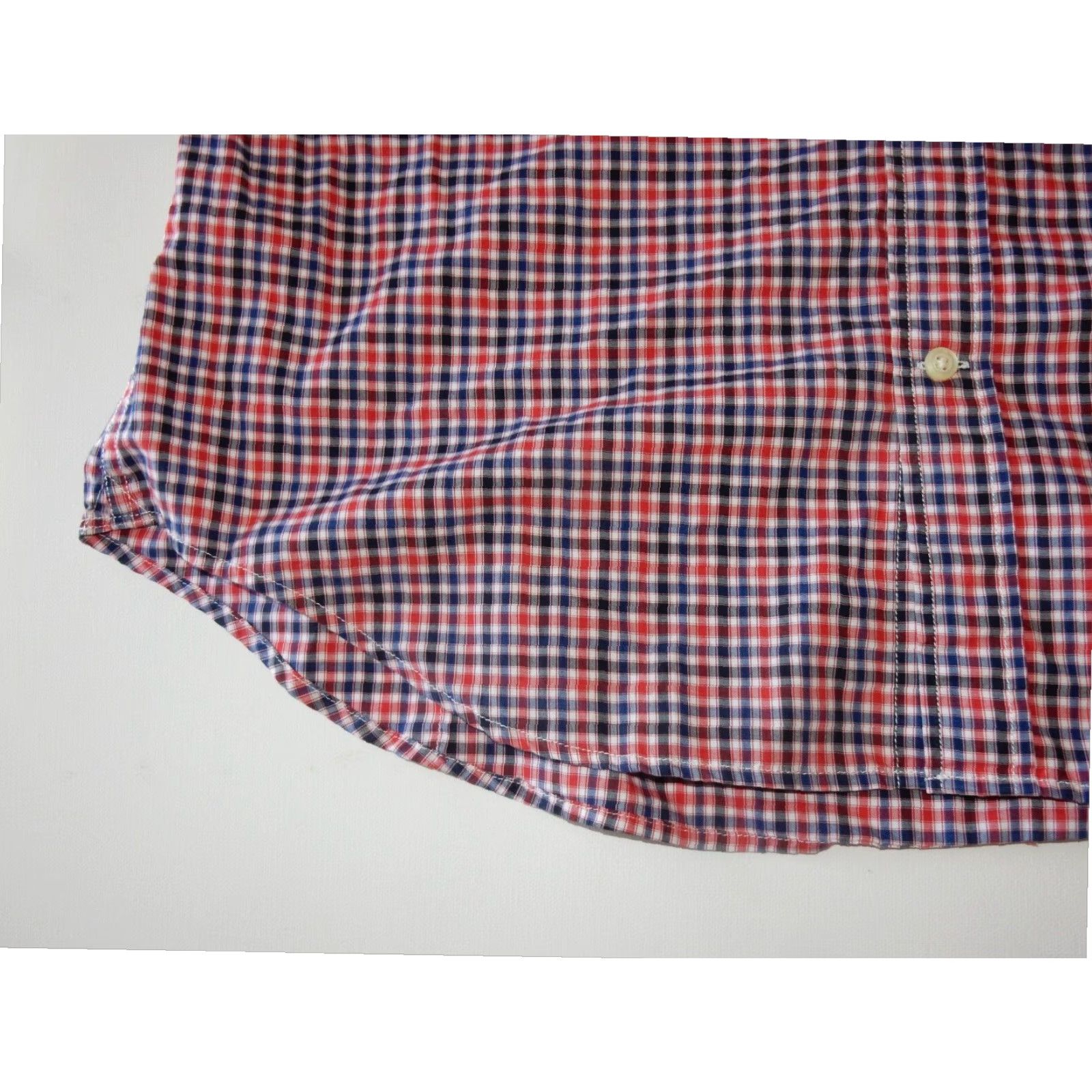 Banana Republic Banana Republic Men's Plaid Long Sleeve Button-Up Shirt Blue XL Cotton Size US XL / EU 56 / 4 - 4 Thumbnail