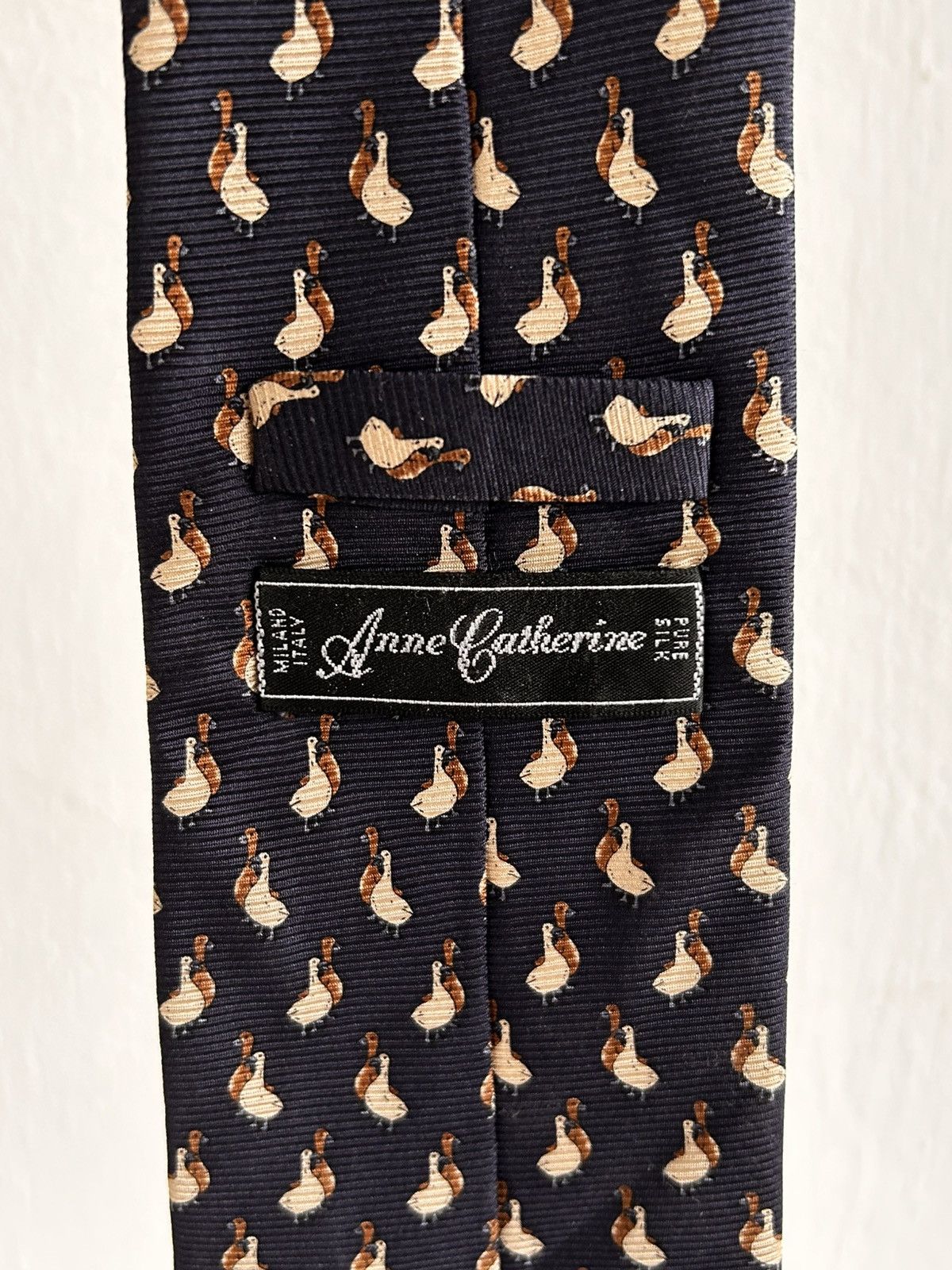 Vintage Monograme Duck Anne Catherine Tie Size ONE SIZE - 5 Thumbnail