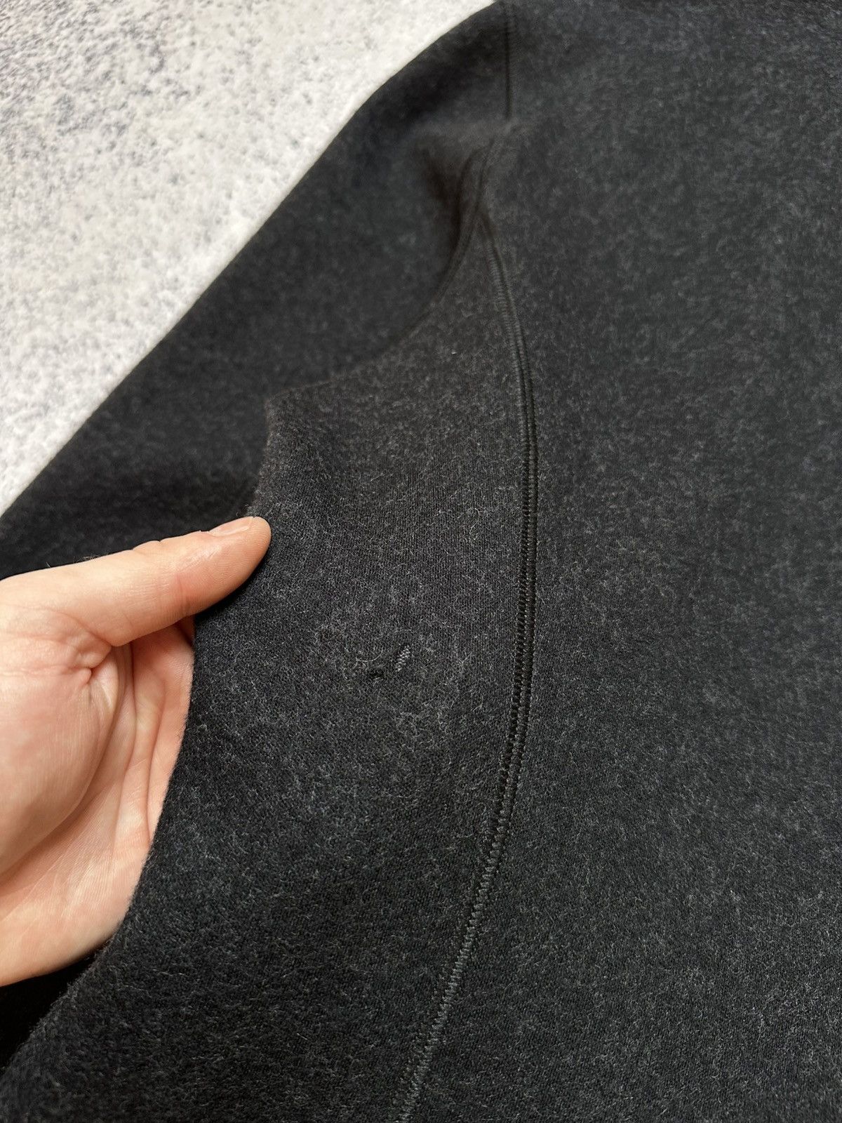 Comme des Garcons Giorgio Armani Unstructured Wool Jacket Asymmetric Military Size 42R - 18 Thumbnail