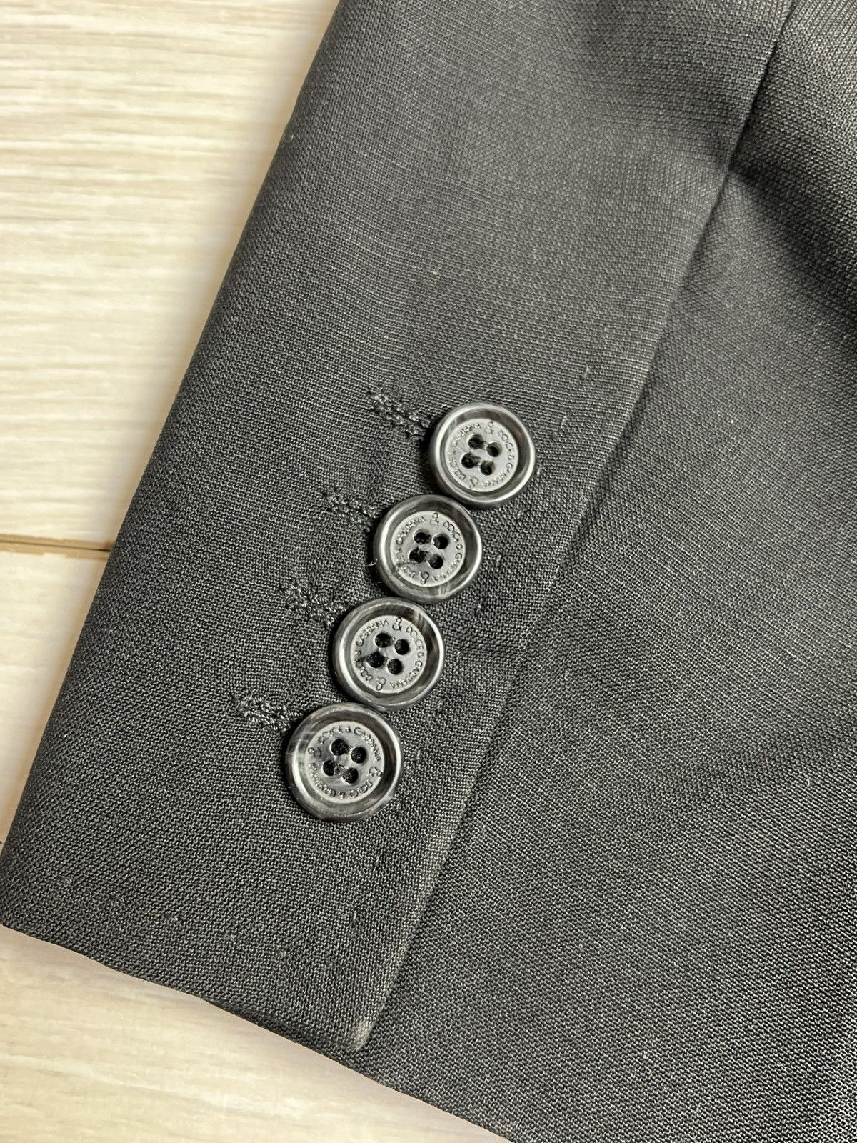 Dolce & Gabbana Archival Dolce & Gabbana & Line Black Blazer IT 52 Size 52R - 14 Thumbnail