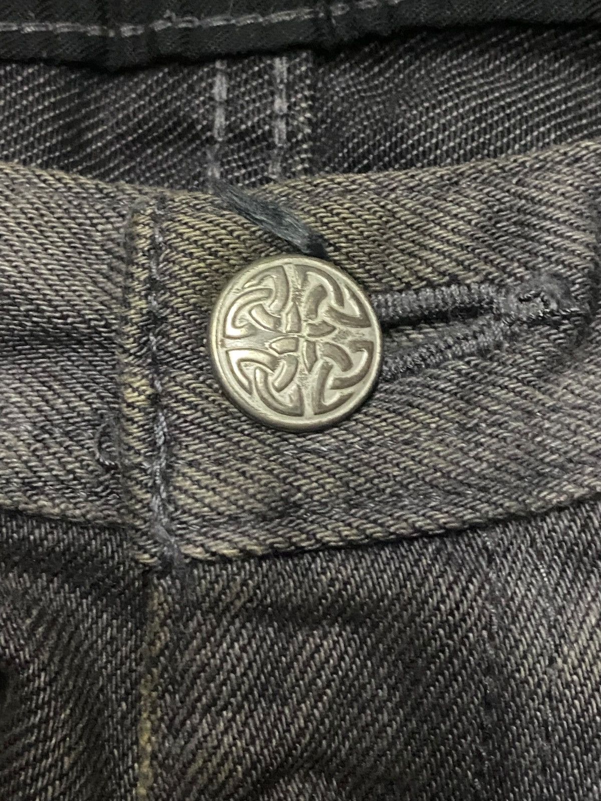 If Six Was Nine Vintage Velvet Blue Grey Faded Loose Jeans Size US 31 - 10 Thumbnail