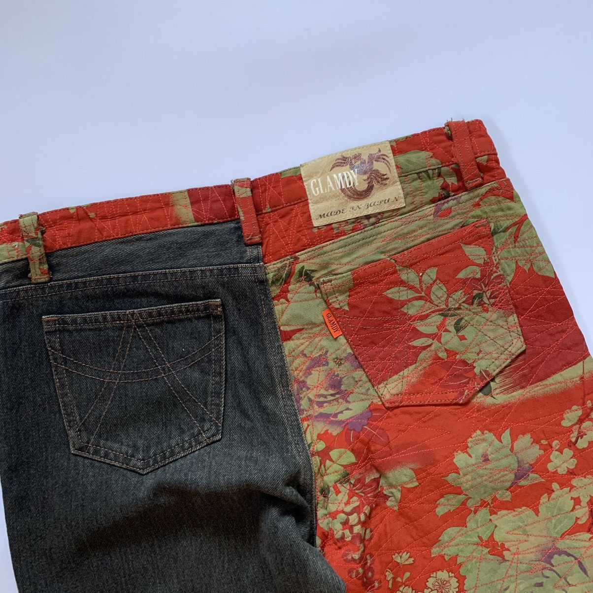 If Six Was Nine × Japanese Brand × Vintage 90s Glamdy Japanese Hybrid Flare Pants Size US 30 / EU 46 - 4 Thumbnail