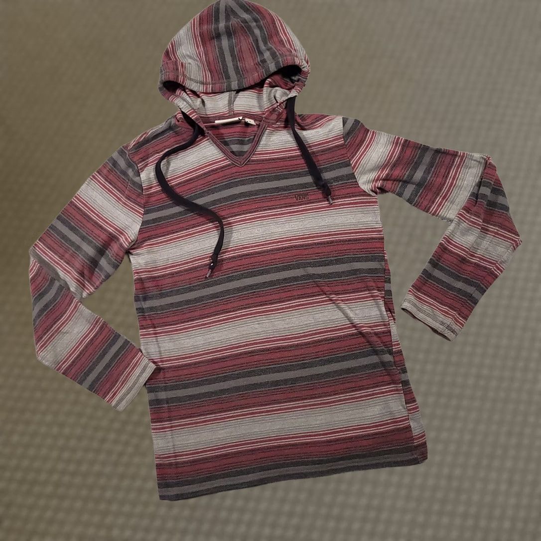 Vans Vans Hoodie Women's S Striped Lightweight Long Sleeve off the Wall Skateboarding Size S / US 4 / IT 40 - 1 Thumbnail