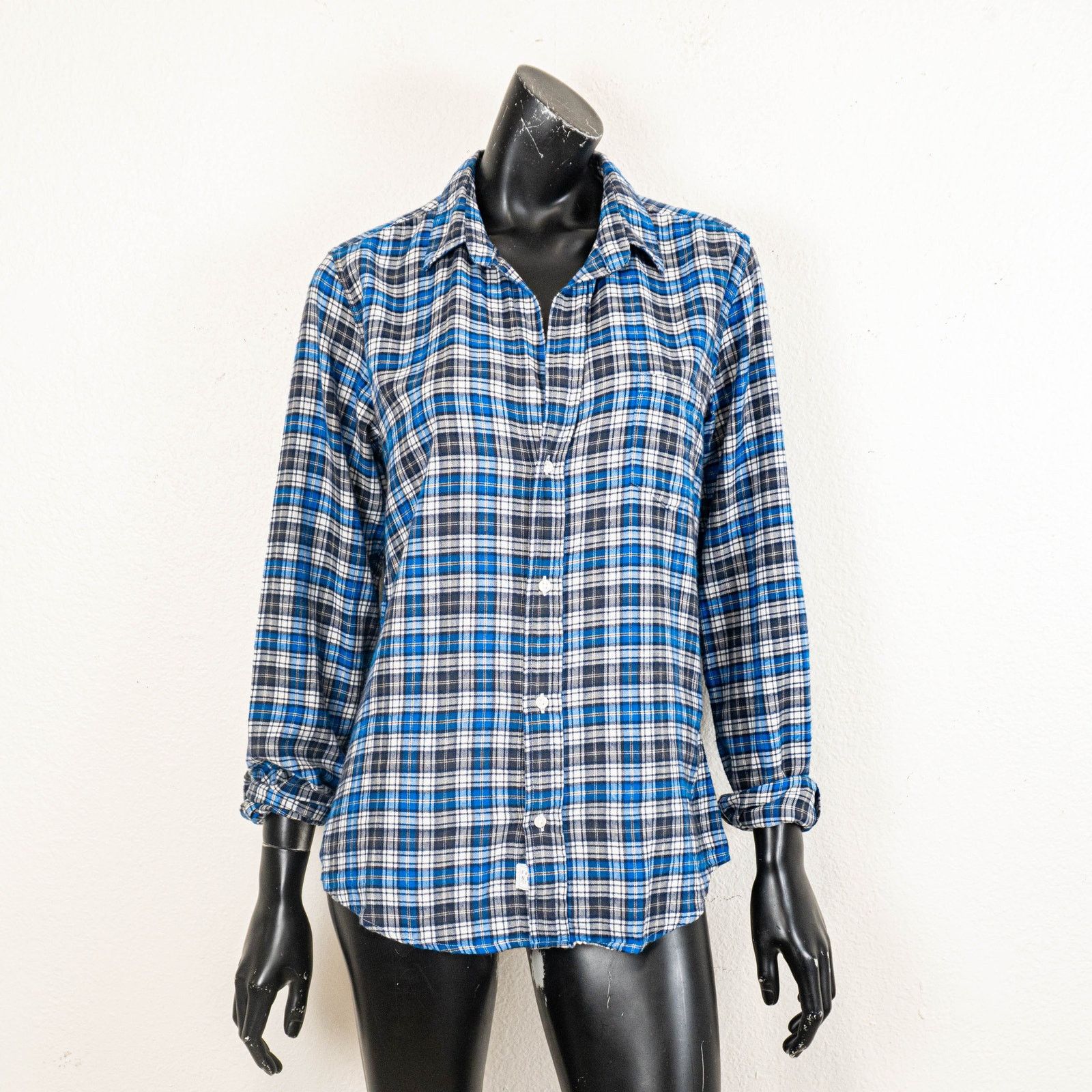 Frank & Eileen Frank & Eileen Button up BARRY Shirt Blue Plaid Flannel L Size L / US 10 / IT 46 - 8 Thumbnail