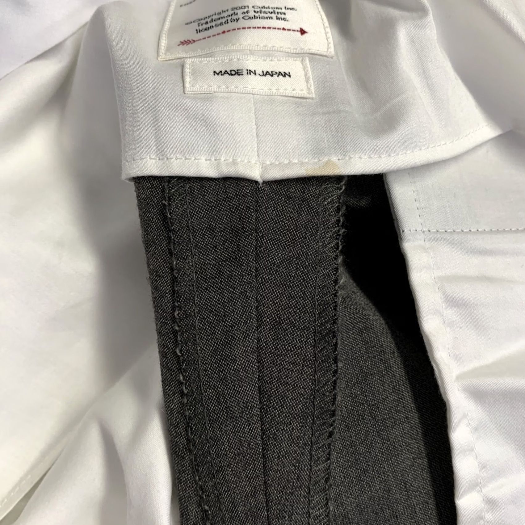 Visvim VISVIM Dalton Slacks Grey Wool Linen Tapered Zip Fly Dress Pants - Size L - Men Size US 33 - 4 Thumbnail
