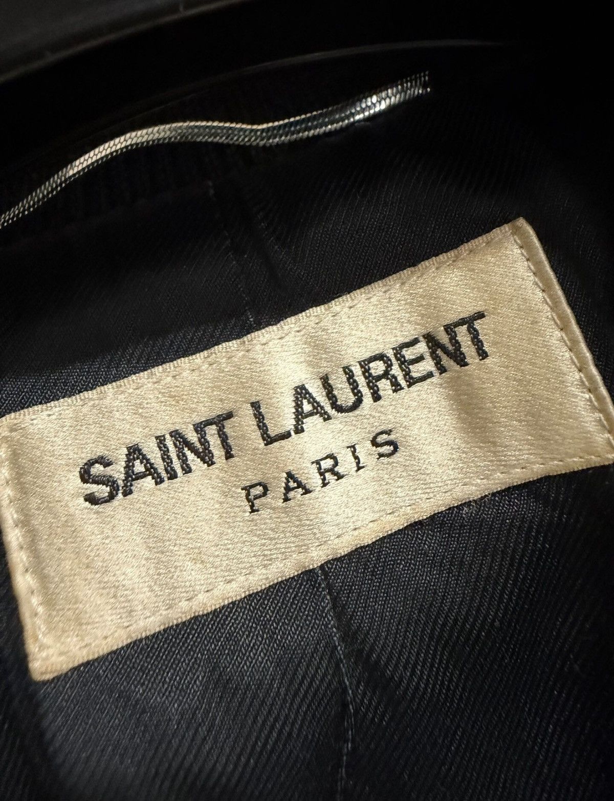 Saint Laurent Paris Saint Laurent 2017FW Black & White Wool Teddy Varsity Jacket Size US M / EU 48-50 / 2 - 3 Thumbnail