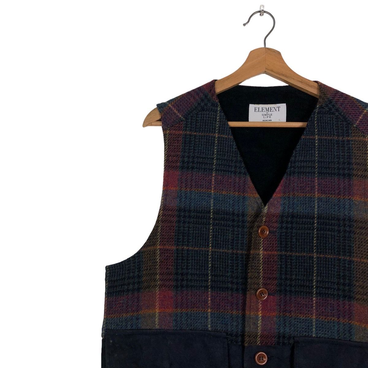Japanese Brand 🔥Vintage Wool Waist Coats Tartan Design Woven in Ireland Size US L / EU 52-54 / 3 - 7 Thumbnail