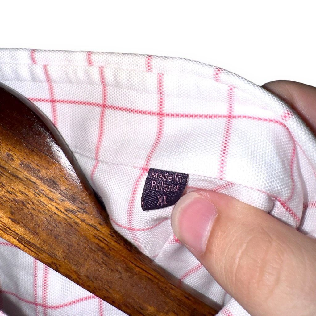 Robert Talbott Seaward & Stearn White & Pink Check S/S Button Down Shirt XL Size US M / EU 48-50 / 2 - 3 Thumbnail