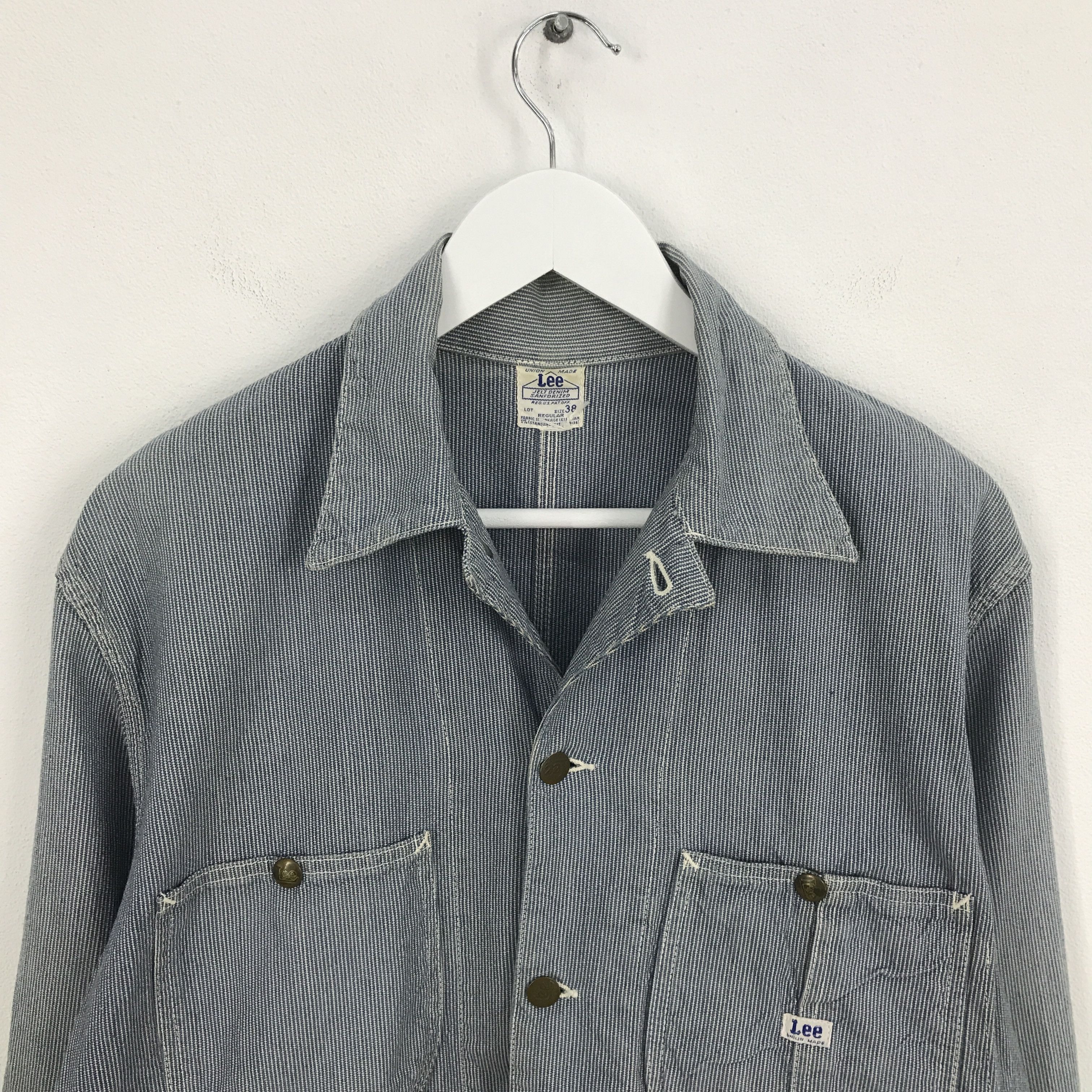 Japanese Brand × Lee Rare lee Striped Button Up denim jacket Size US M / EU 48-50 / 2 - 2 Thumbnail