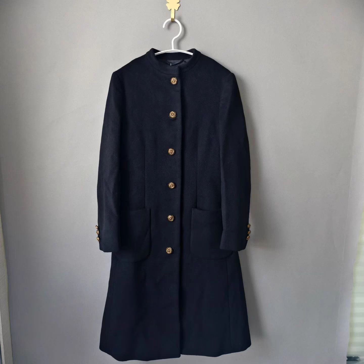 Gucci GUCCI Double G Wool Coat Belted Midi 36 99% Size XS / US 0-2 / IT 36-38 - 1 Thumbnail