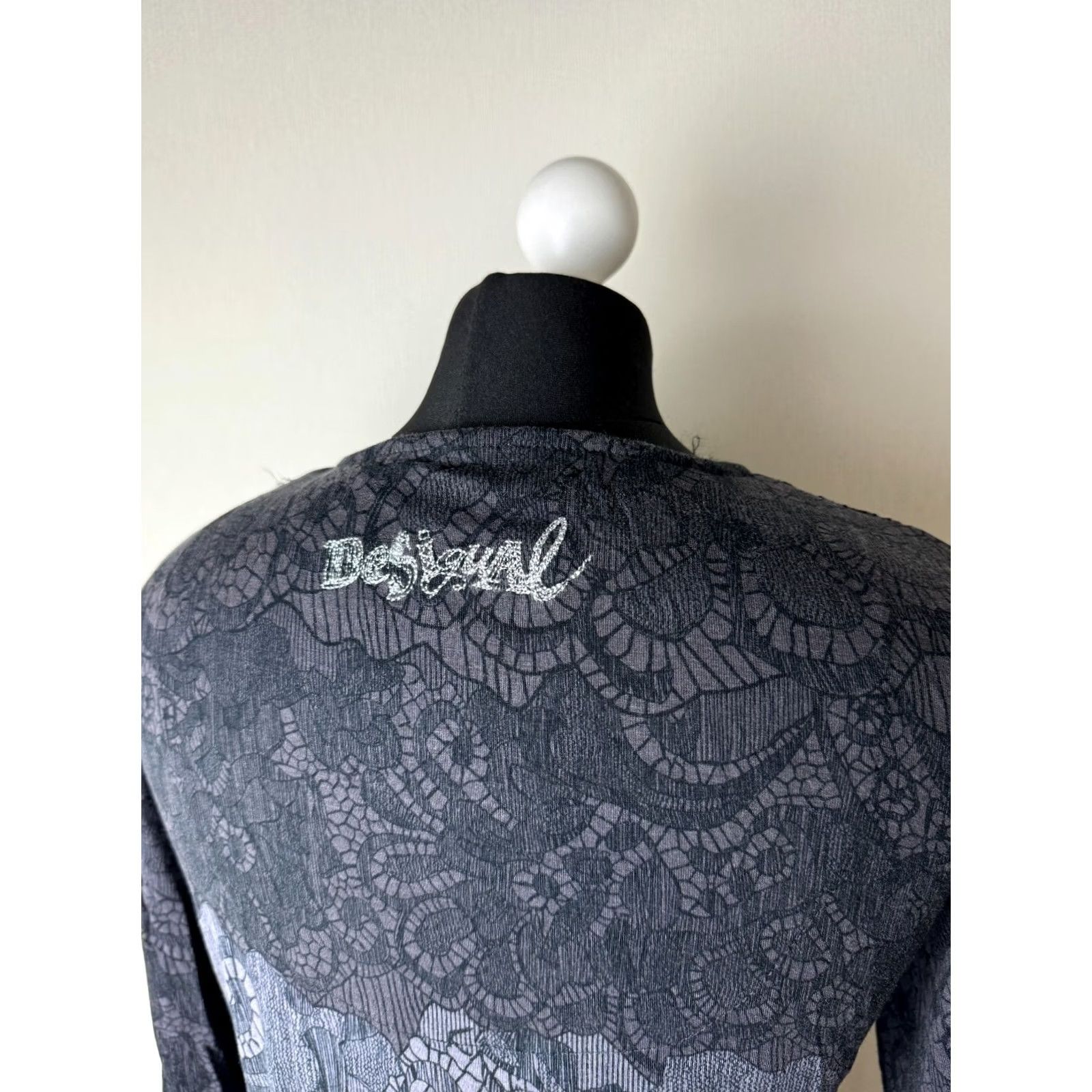 Desigual Desigual Dress L Womens Midi A-Line Black 26V2021 Size L / US 10 / IT 46 - 5 Thumbnail