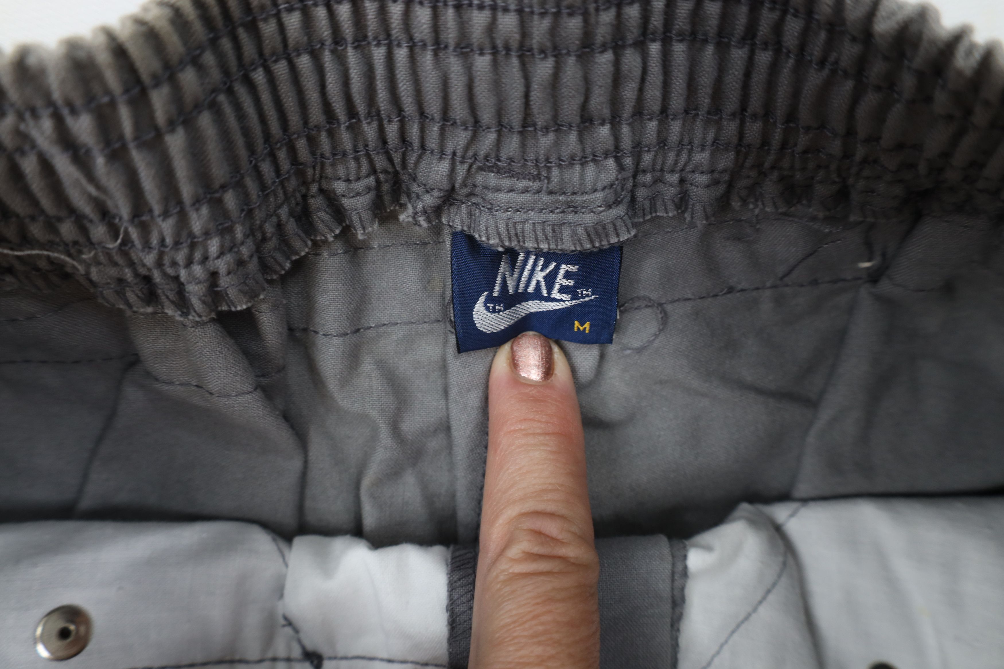 Nike Deadstock Vintage 80s Nike Basketball Pants Gray Cotton Size US 34 / EU 50 - 11 Thumbnail