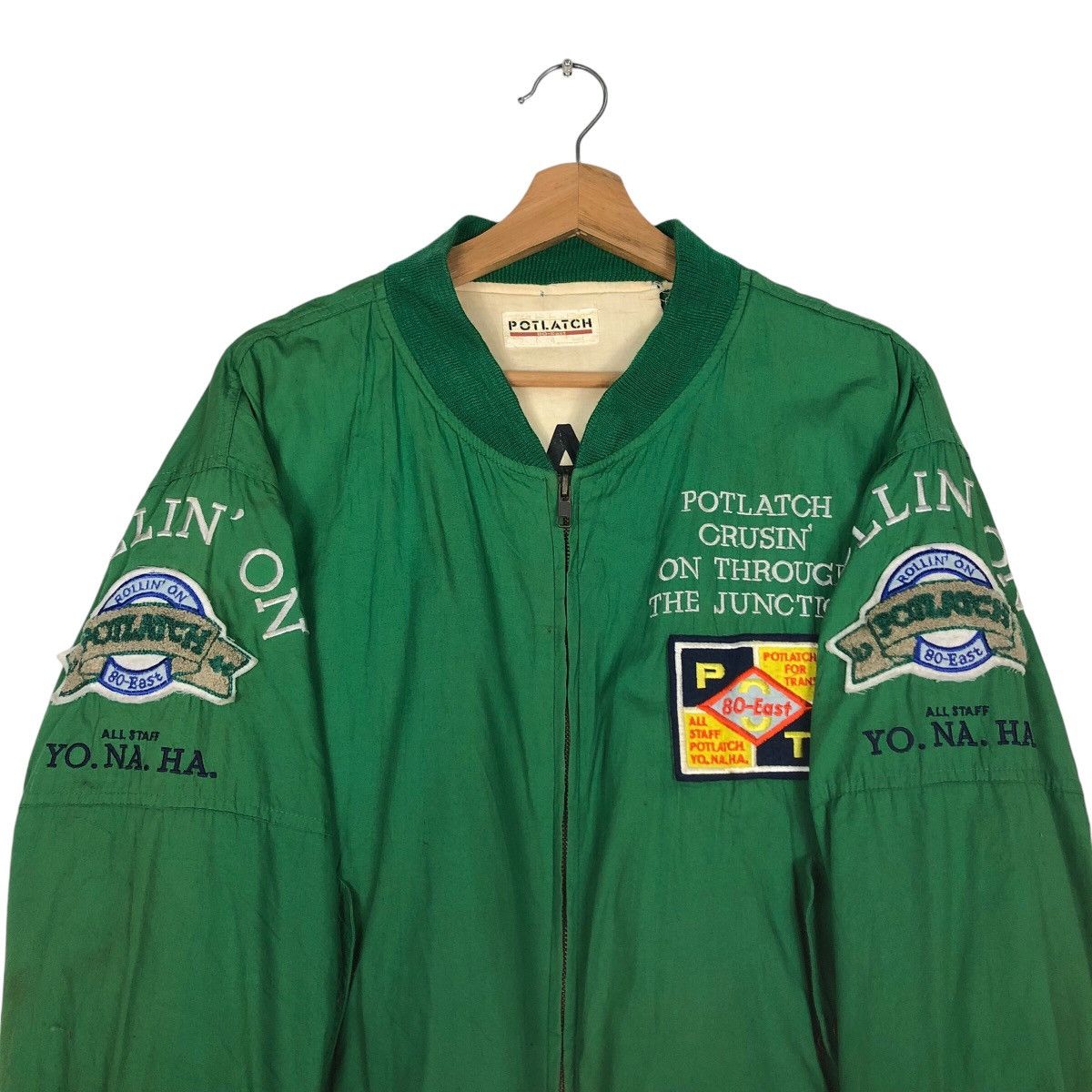 Hysteric Glamour 📌Riot Riot Vintage Bomber Jacket Full Patches Potlatch Size US M / EU 48-50 / 2 - 13 Thumbnail