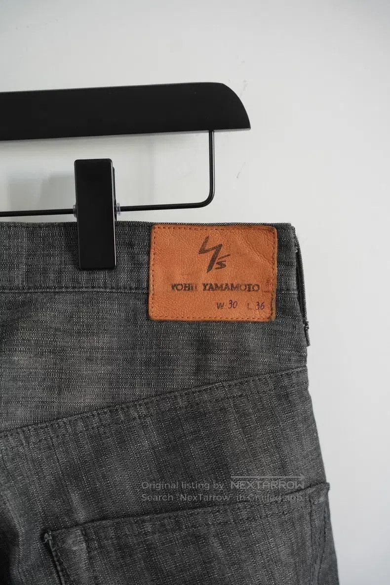 Yohji Yamamoto YOHJI YAMAMOTO size L Bamboo Section Washed Nine-Point Jea Size US 27 - 5 Thumbnail
