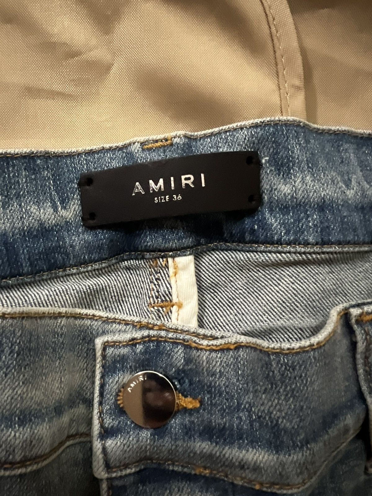 Amiri Amiri Amiri Velvet PJ MX2 Denim Jeans size 36 $2300 Size US 36 / EU 52 - 3 Thumbnail