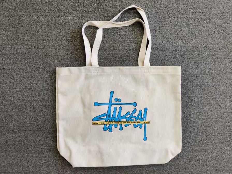 World Tour International Canvas Tote Bag Natural in White, Men's