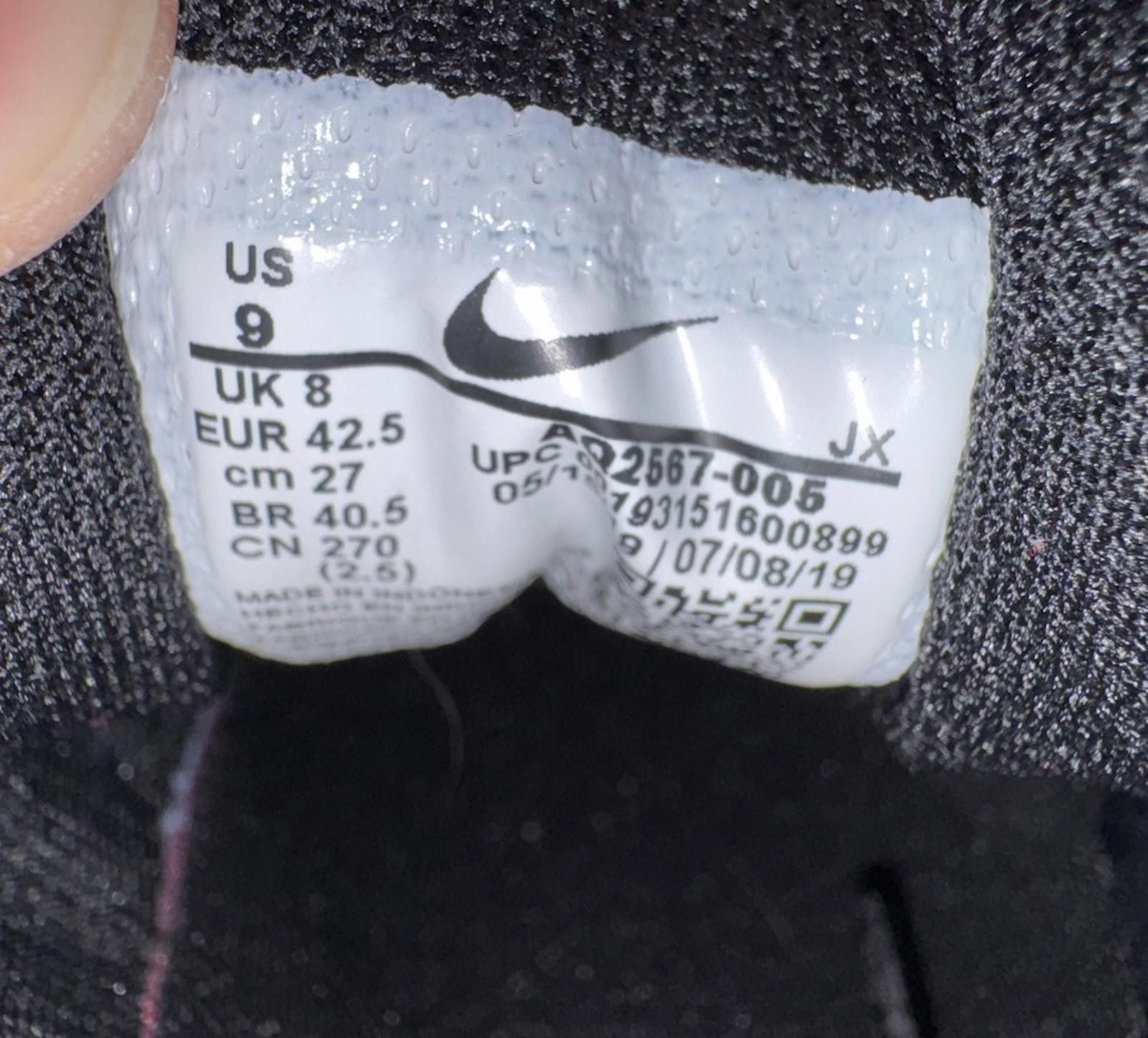 Nike Nike Air Max Tailwind IV 4 Triple Black Mens Size 9 Size US 9 / EU 42 - 6 Thumbnail