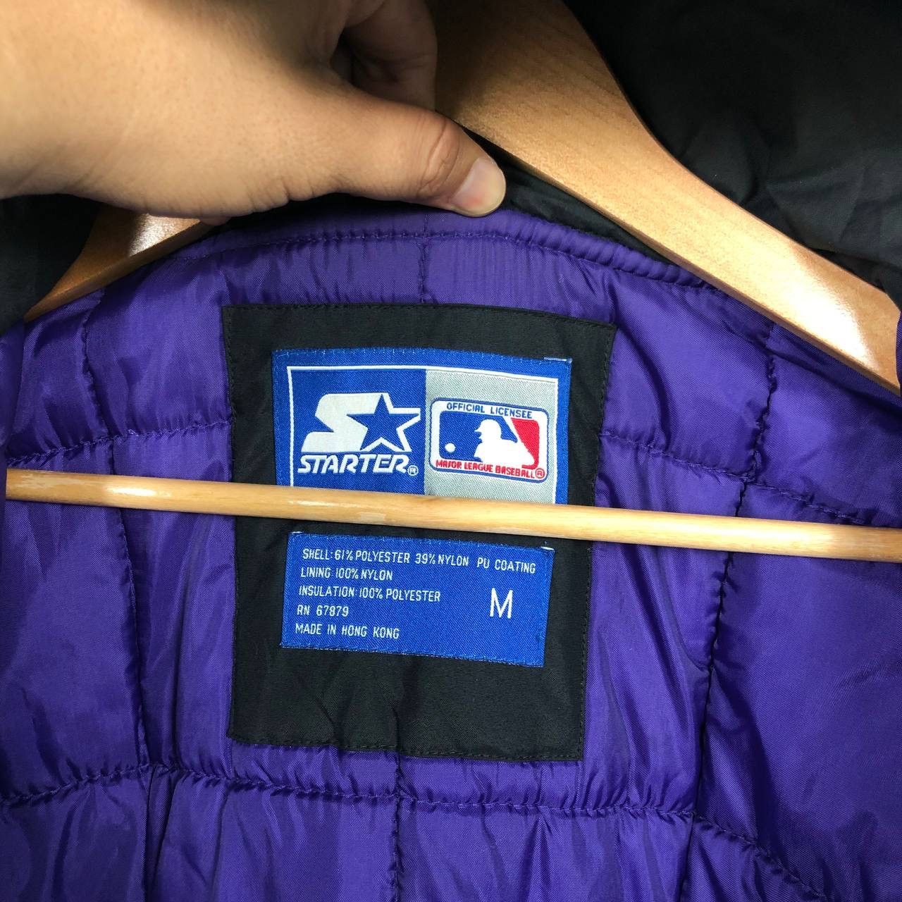 Starter Vintage 90s Starter MLB Rockies Bomber Jacket Size US M / EU 48-50 / 2 - 9 Thumbnail