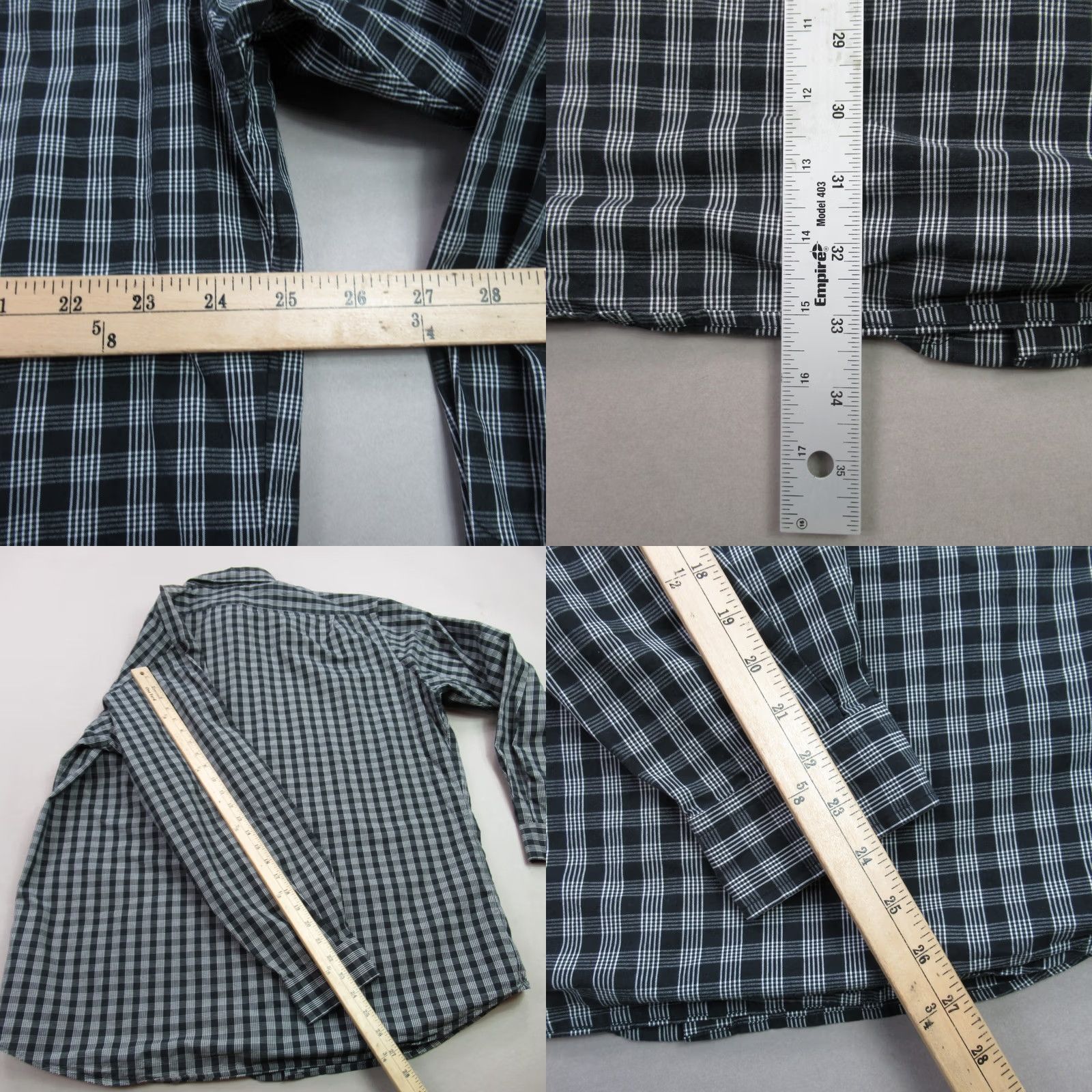 Polo Ralph Lauren Polo Ralph Lauren Mens Large Black Shirt Long Sleeve Button Front Plaid Casual Size US L / EU 52-54 / 3 - 8 Thumbnail