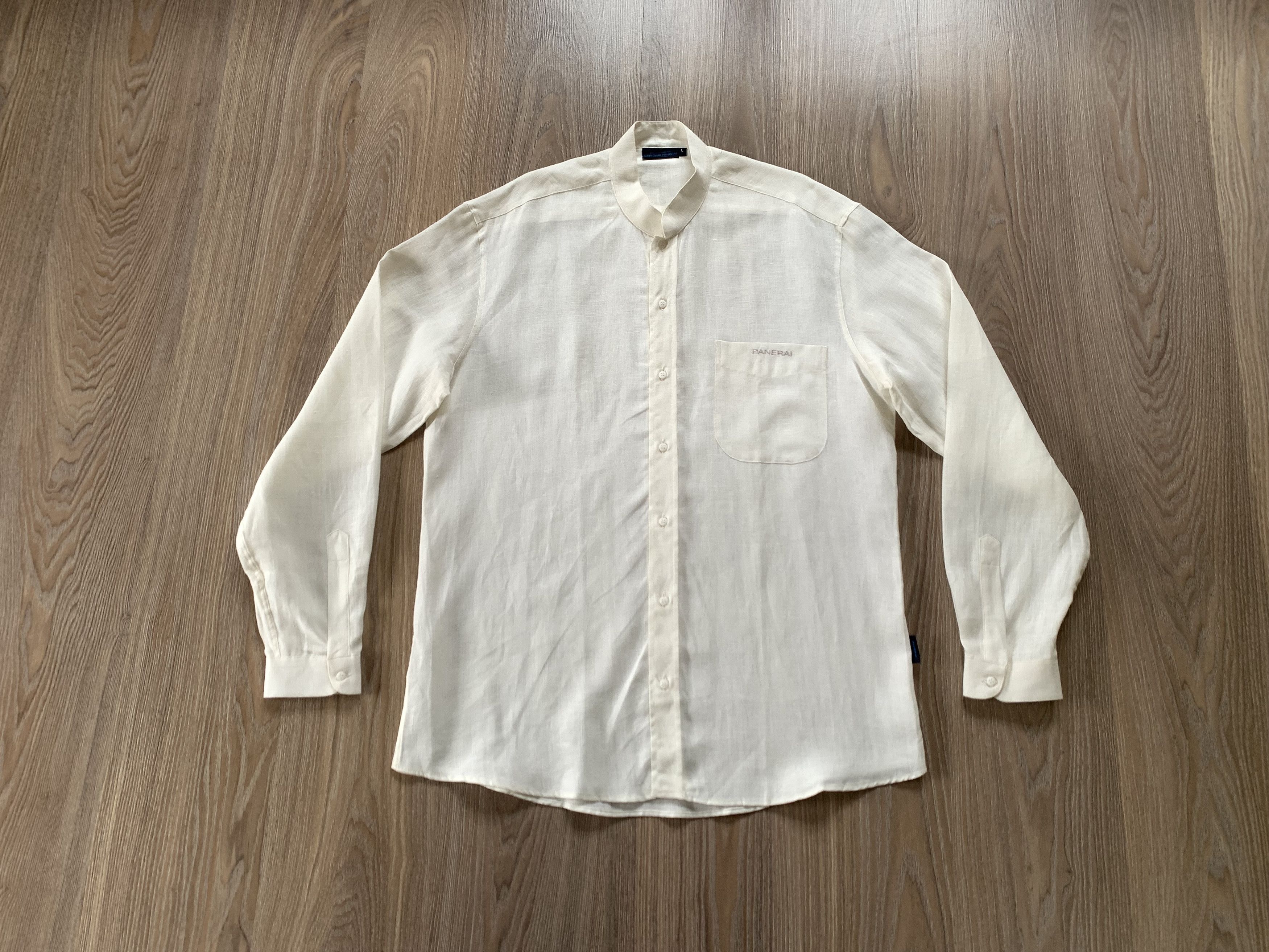 Other Officine Panerai Italy Long Sleeve Linen Shirt Size US L / EU 52-54 / 3 - 1 Thumbnail