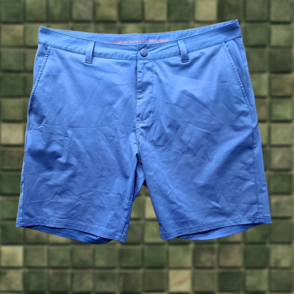 Rhone Rhone Mens 36 Regular Fit Commuter Shorts Nylon Polyester Spandex Blue Pockets 9in Inseam Chino Athletic Golf Activewear Size US 36 / EU 52 - 1 Thumbnail