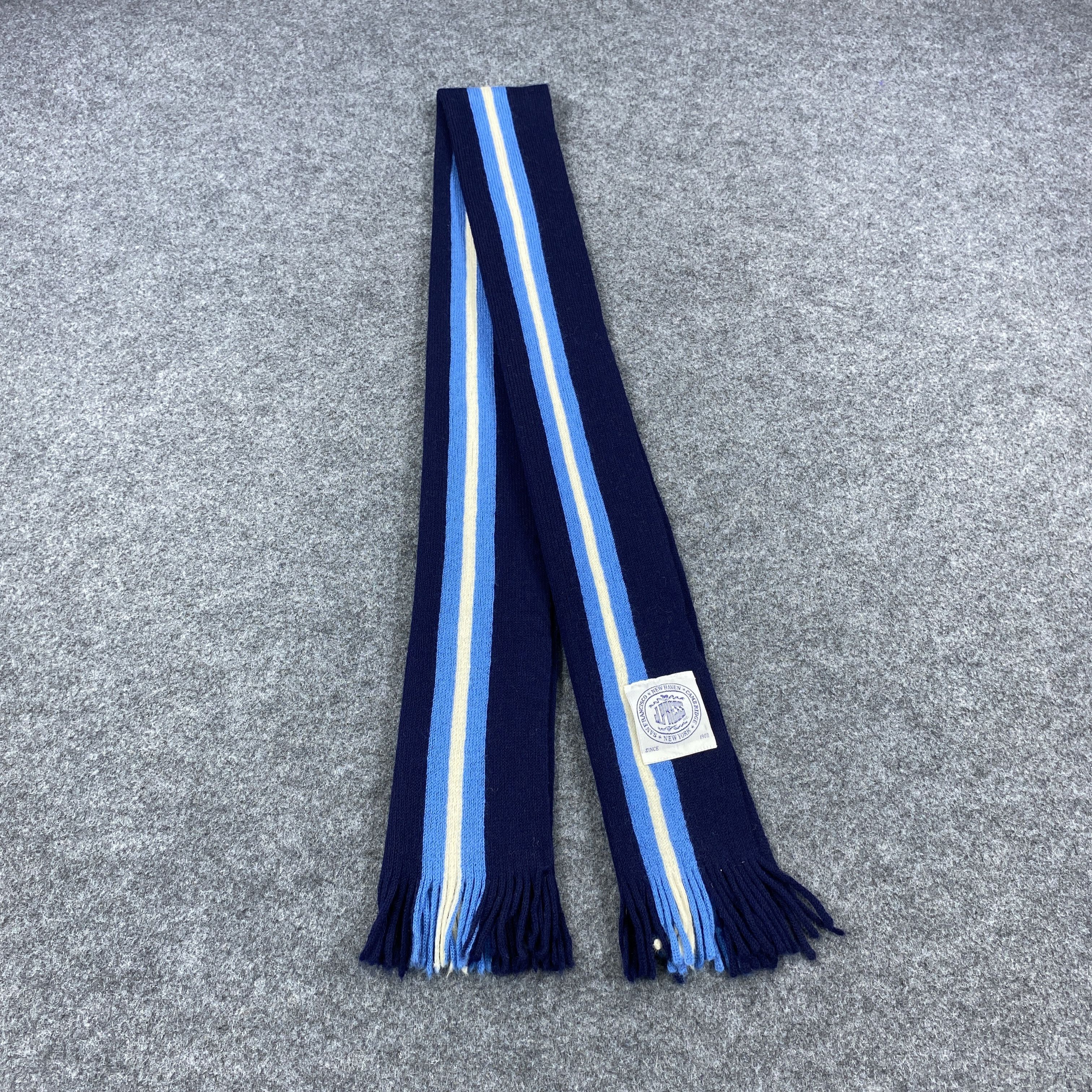 J. Press × Vintage GF10677 J. Press Scarf Neck Wear Muffler Nova Check Size ONE SIZE - 1 Thumbnail
