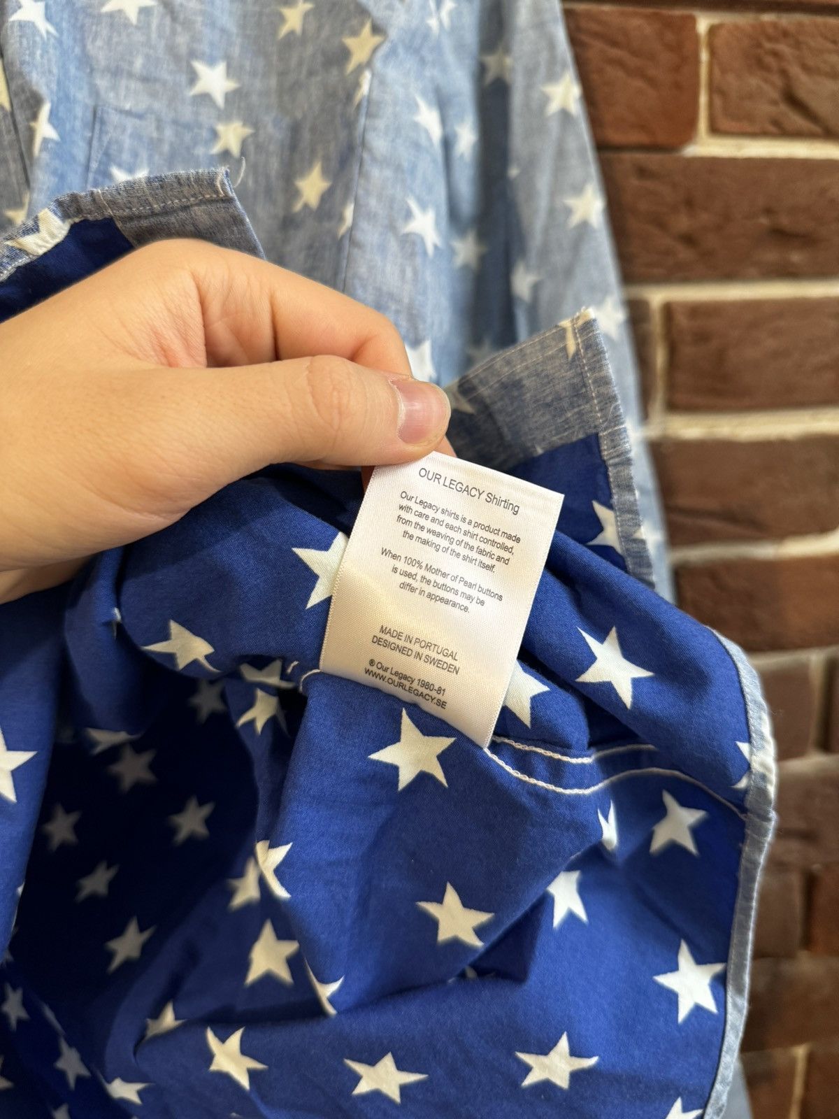 Our Legacy Rare Our Legacy Pattern 48 Stars Button Up Shirt Shirting Size US M / EU 48-50 / 2 - 7 Thumbnail