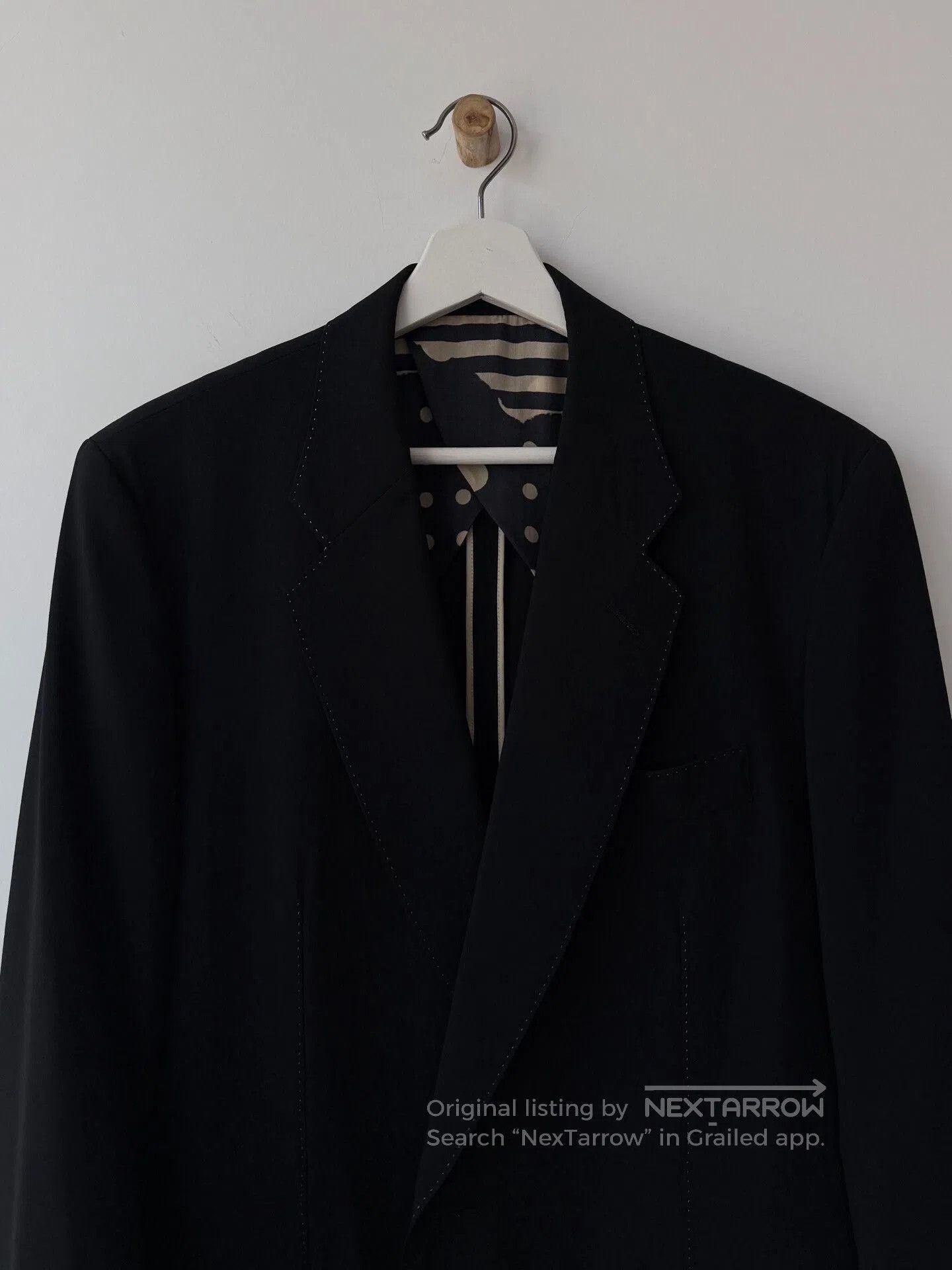 Y's for Men Yohji Yamamoto Black Wool Suit Jacket. Size US M / EU 48-50 / 2 - 2 Thumbnail