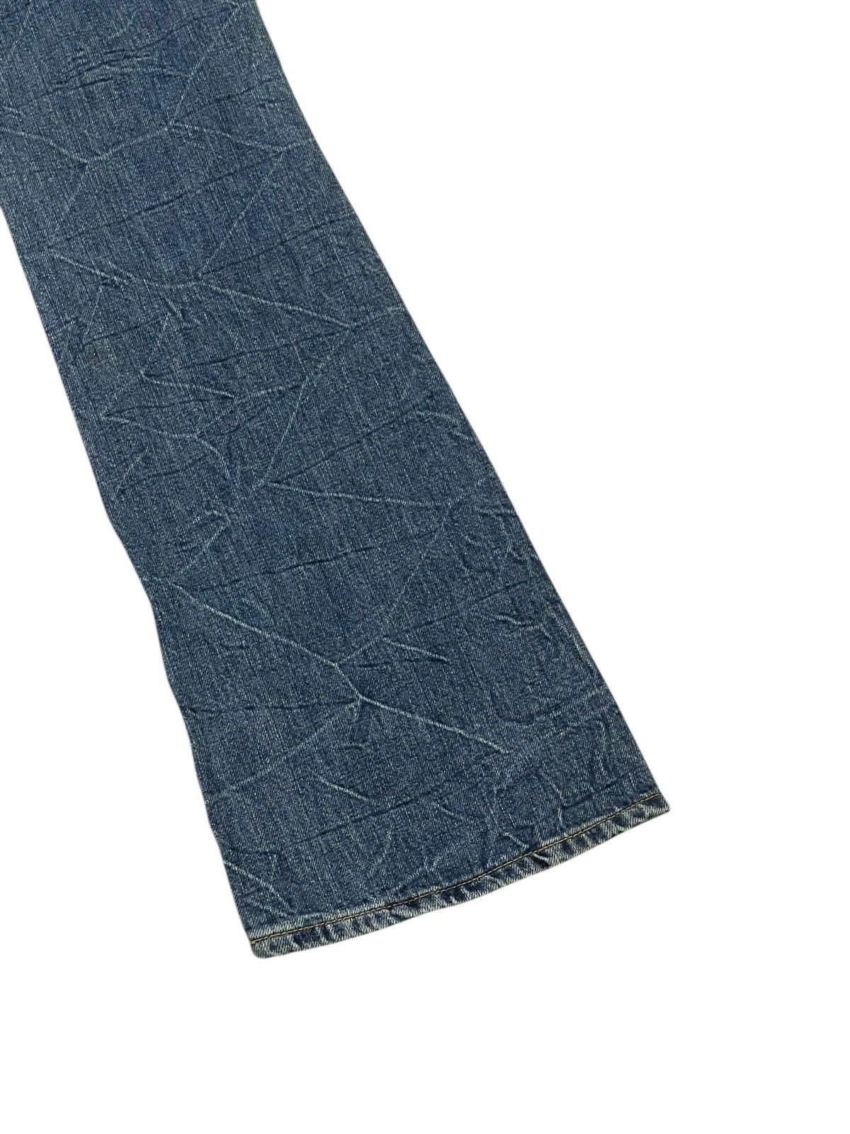 Japanese Brand Flare Jeans Unknown Washed Denim Distress Boot Cut 1🟦1 Size US 29 - 13 Thumbnail