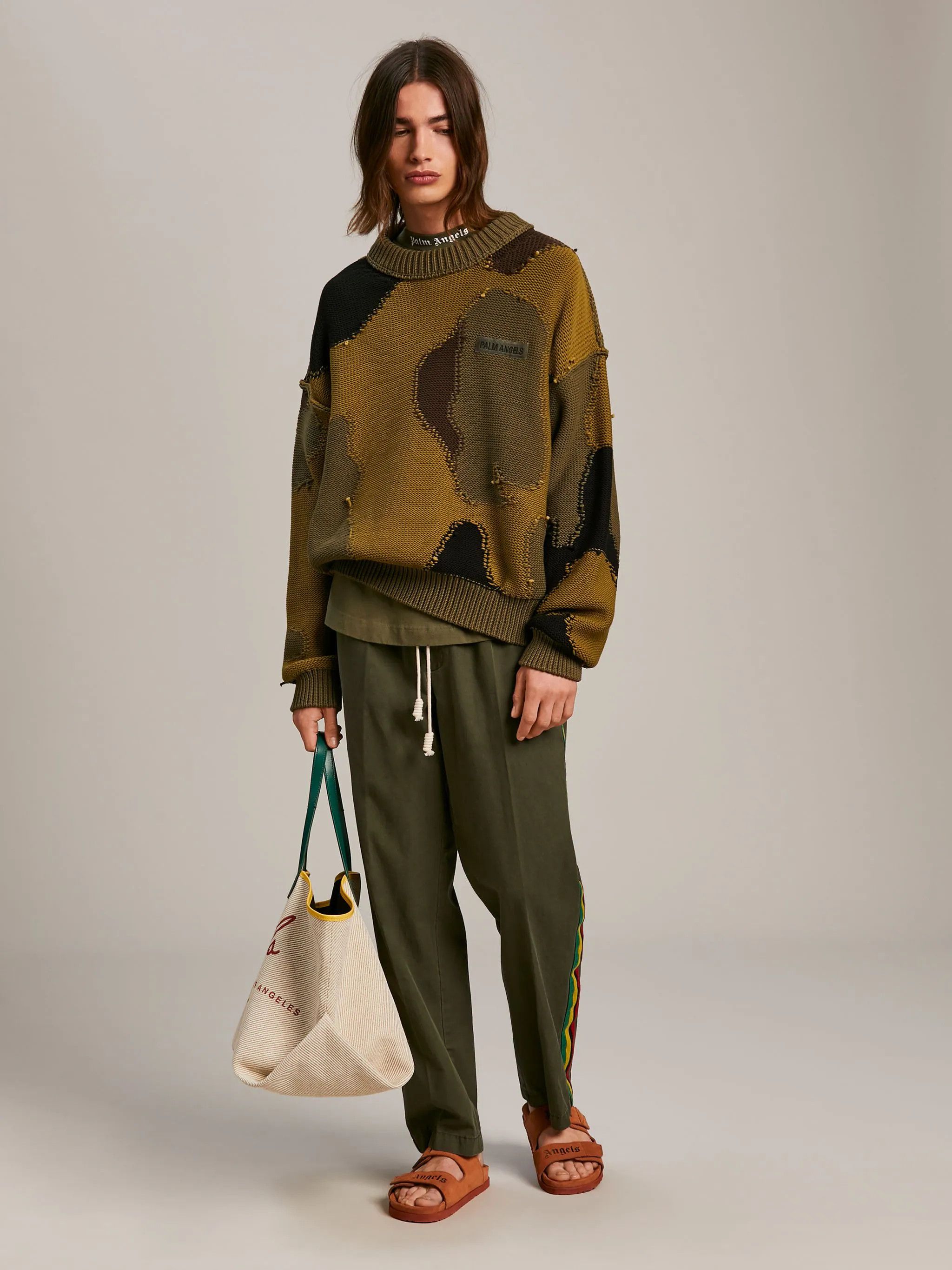 Palm Angels Palm Angels Camo Knit Sweater Size US S / EU 44-46 / 1 - 2 Thumbnail