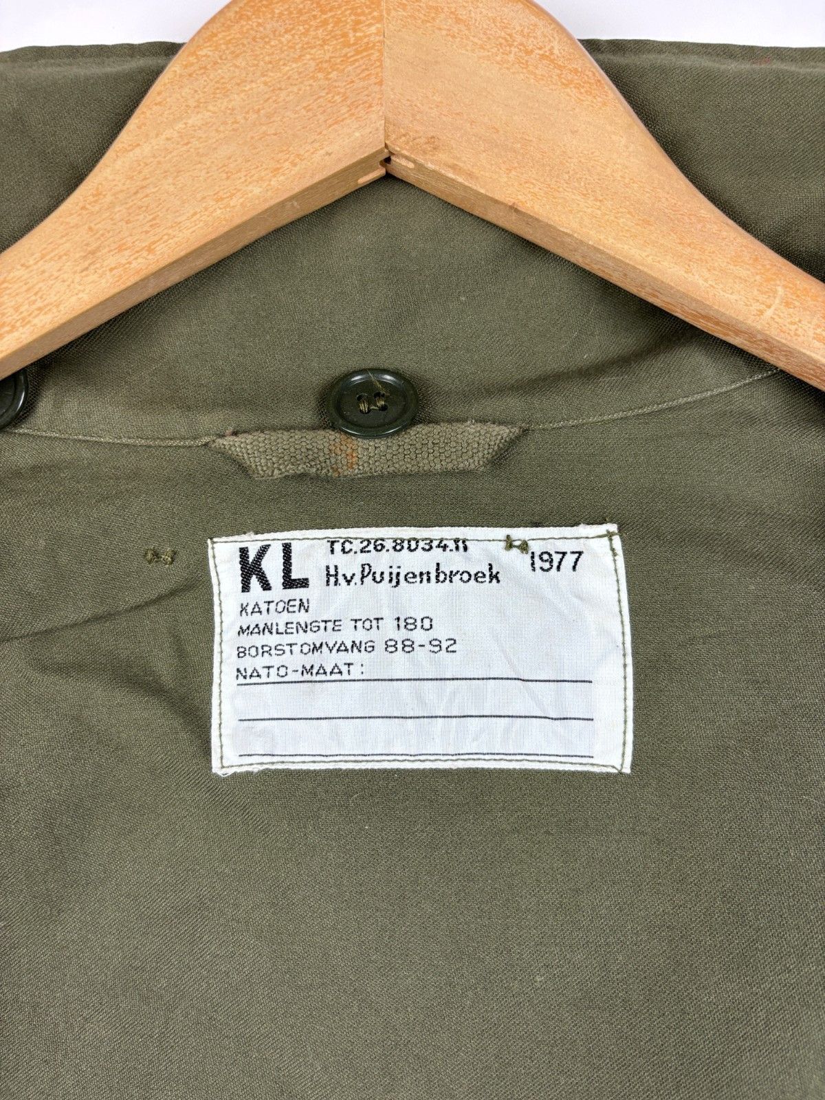 Other Vintage 1977 Dutch Military Army Coat Field Jacket Size ~M Size US M / EU 48-50 / 2 - 10 Thumbnail
