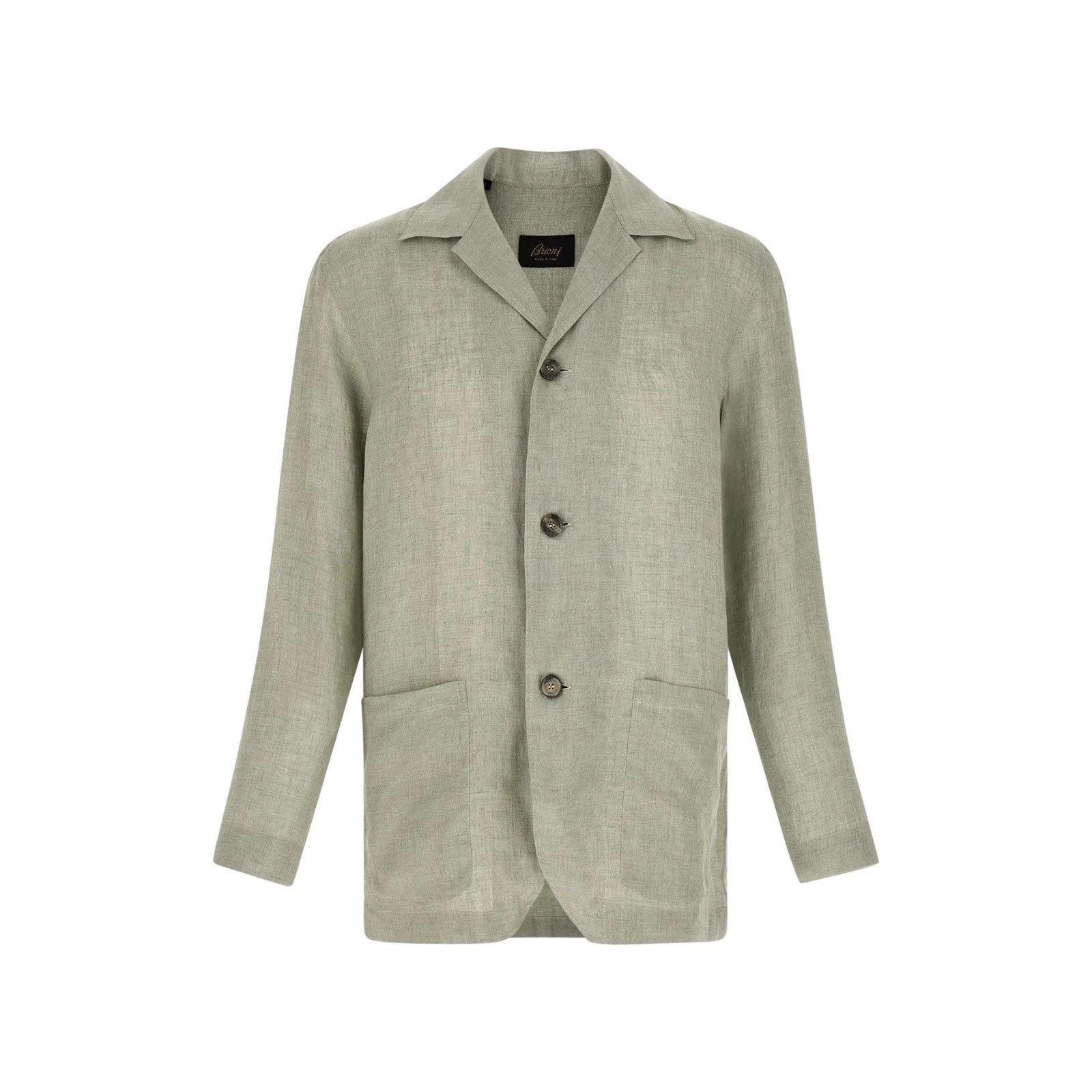 BRIONI Green Linen Blazer Shirt New & Authentic (Men's size: