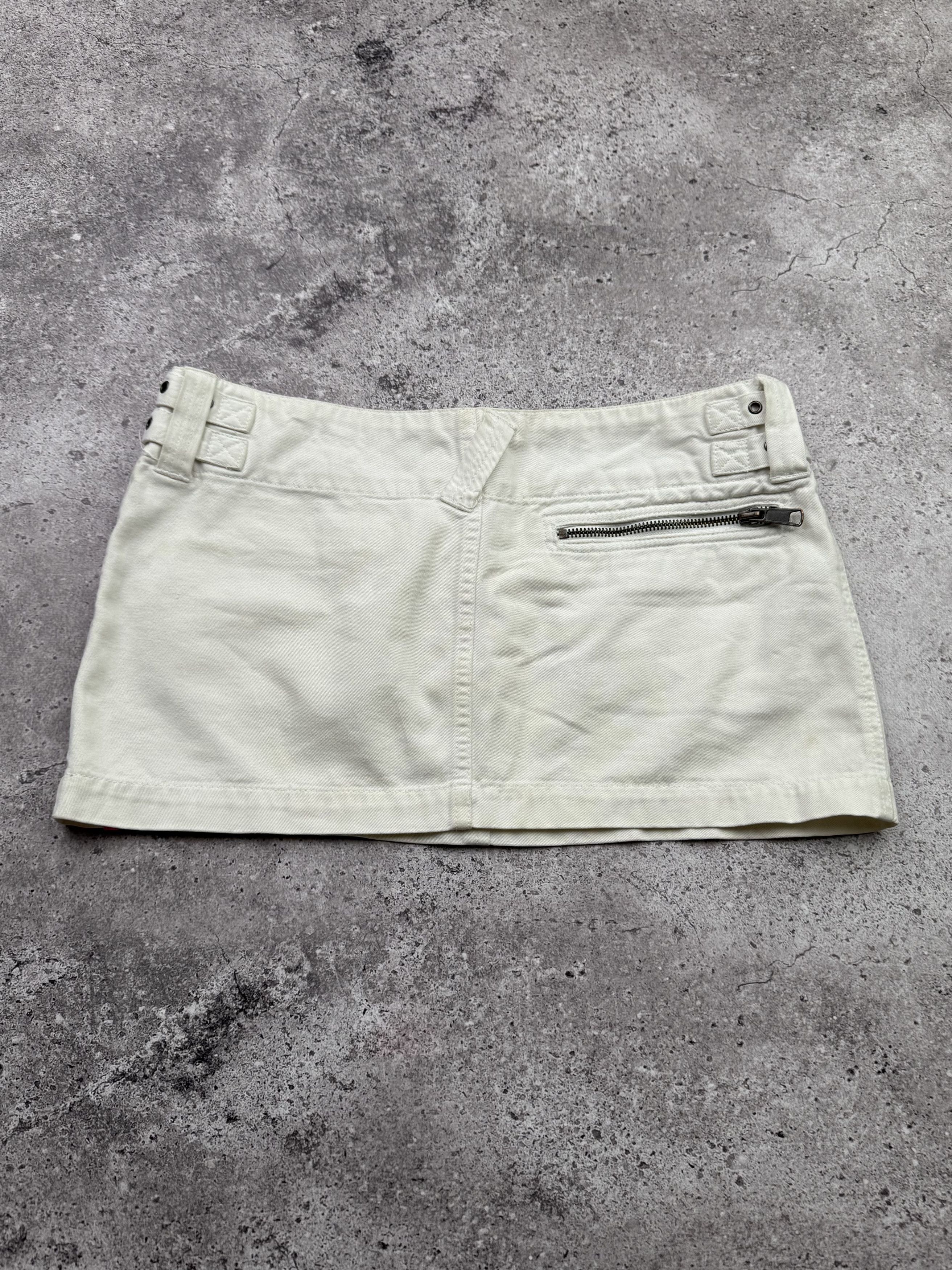 Vintage Vintage Mini Skirt With Straps C284(V591)(E8) Size 27" / US 4 / IT 40 - 6 Thumbnail