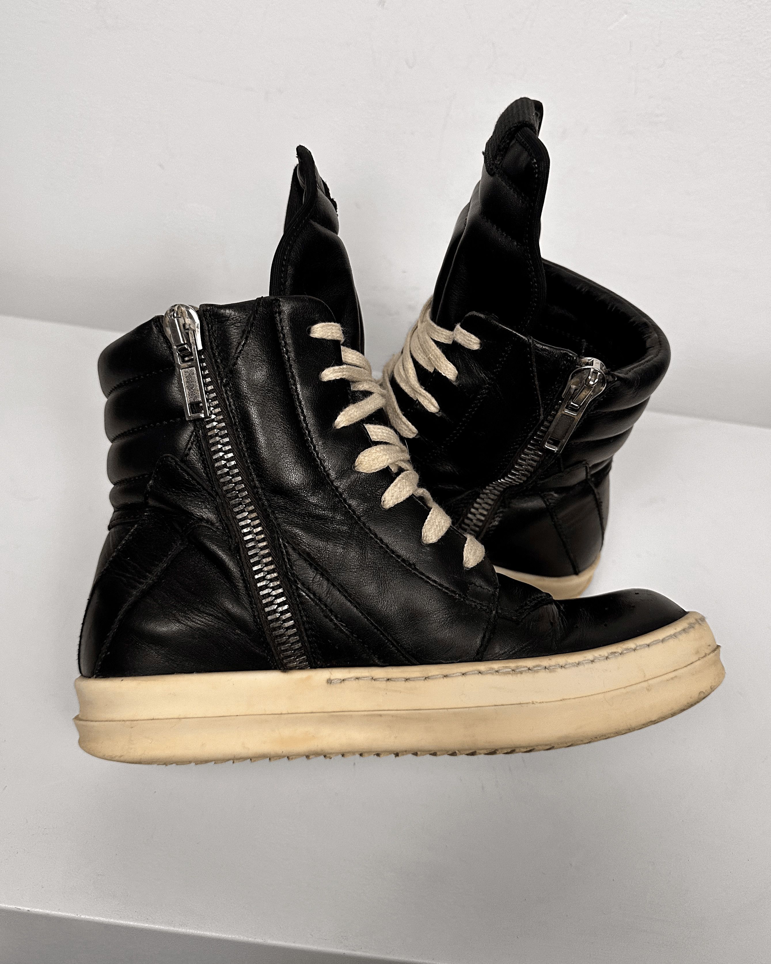 Rick Owens Rick Owens Black Milk Geobasket Size US 5 / IT 35 - 7 Thumbnail
