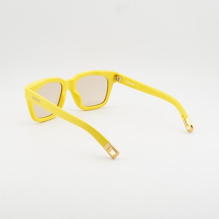 Jacquemus Jacquemus CARINO JAC/20 C4 Sunglasses Yellow Square Frame Size ONE SIZE - 5 Thumbnail