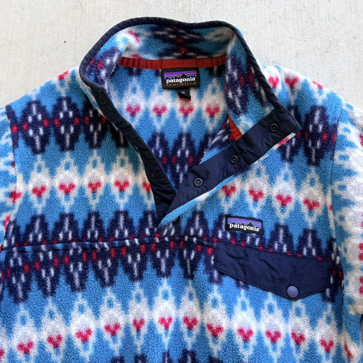 Patagonia Patagonia Synchilla Forest Carpet Snap-T Fleece XS Y2K Aztec Size US XS / EU 42 / 0 - 2 Thumbnail
