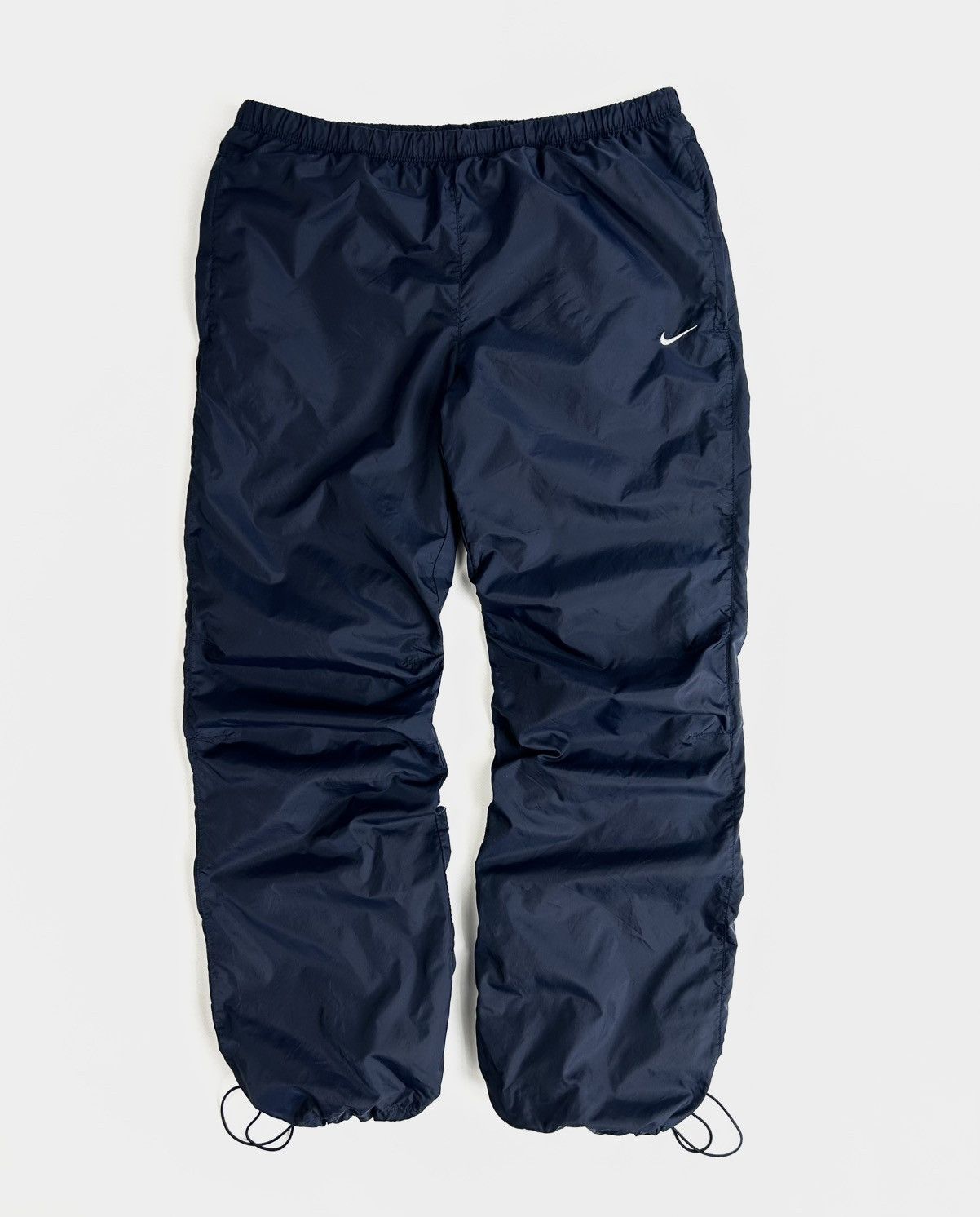 Nike × Vintage Vintage Nike Nylon Women’s Track Pants Y2k Navy Size 34" / US 12 / IT 48 - 1 Thumbnail