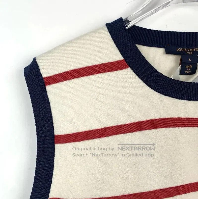 Louis Vuitton Louis Vuitton Striped Sleeveless Top . Size US L / EU 52-54 / 3 - 3 Thumbnail
