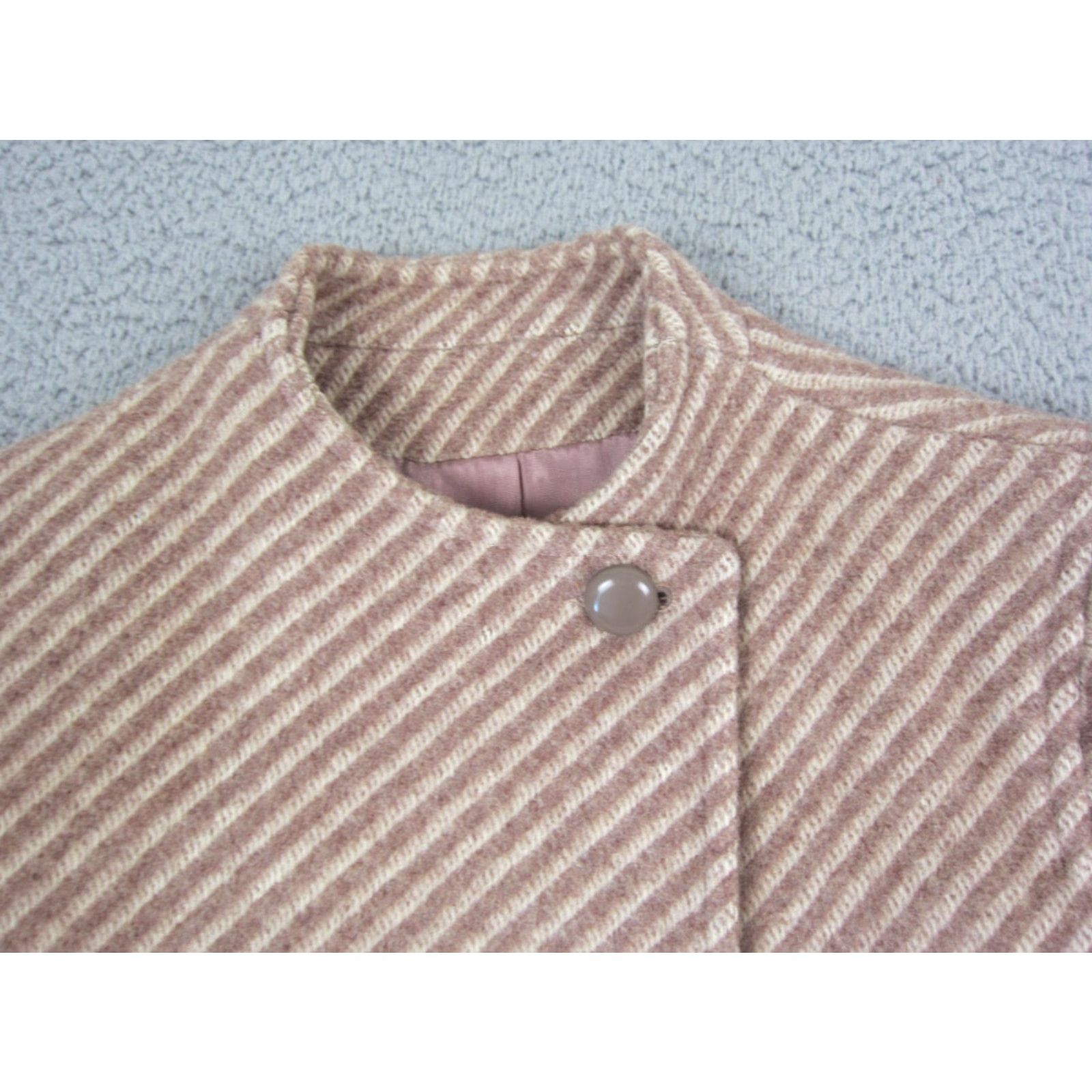 Vintage VINTAGE Portrait Jacket Blazer Womens 36 Pink Wool Trench 60s 80s 90s Casual Button Pockets Regular XS? Size M / US 6-8 / IT 42-44 - 5 Thumbnail